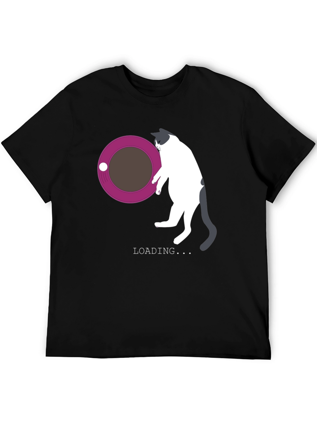 Cat Loading T-Shirt - Funny Graphic Tee