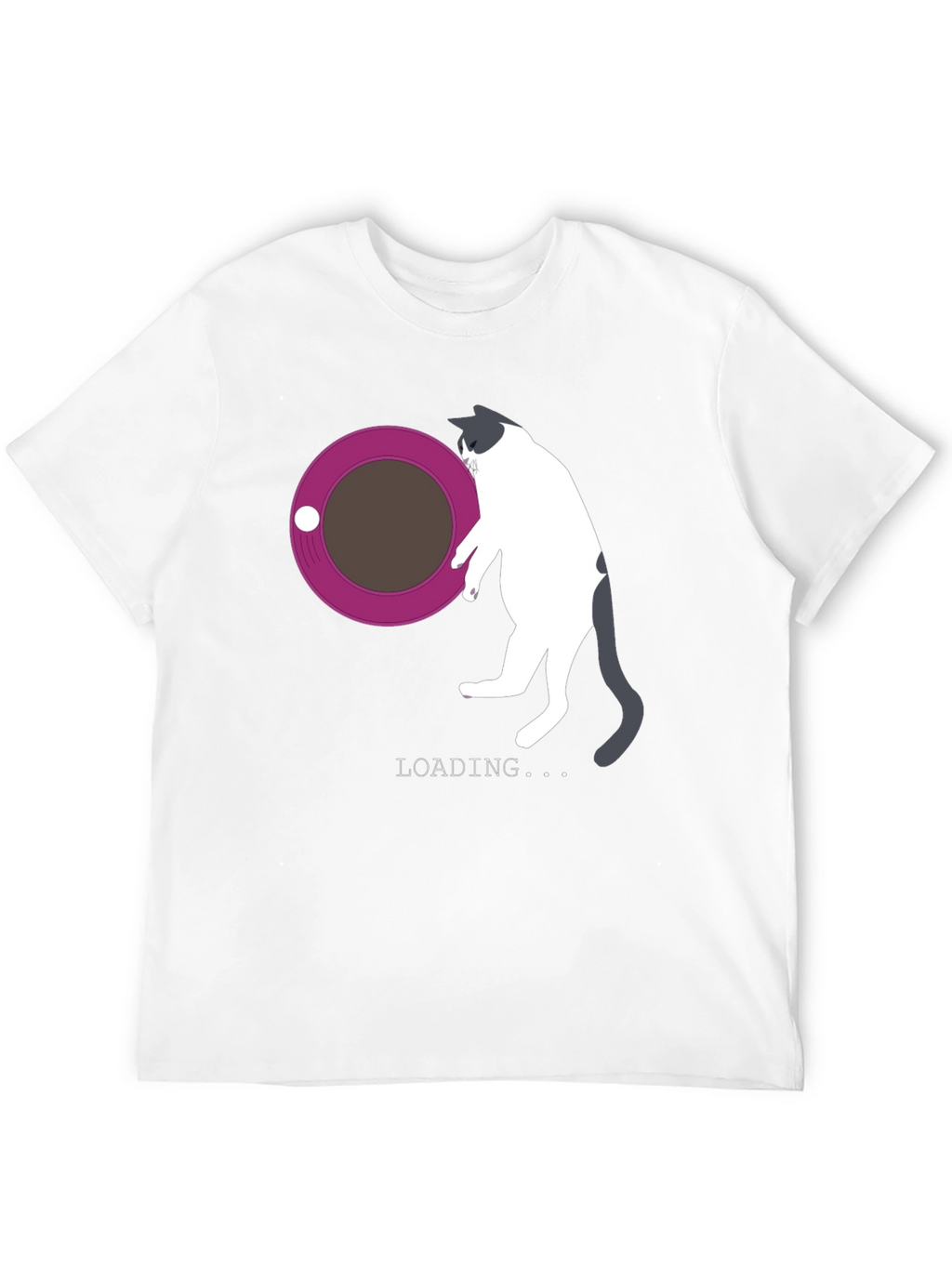 Cat Loading T-Shirt - Funny Graphic Tee