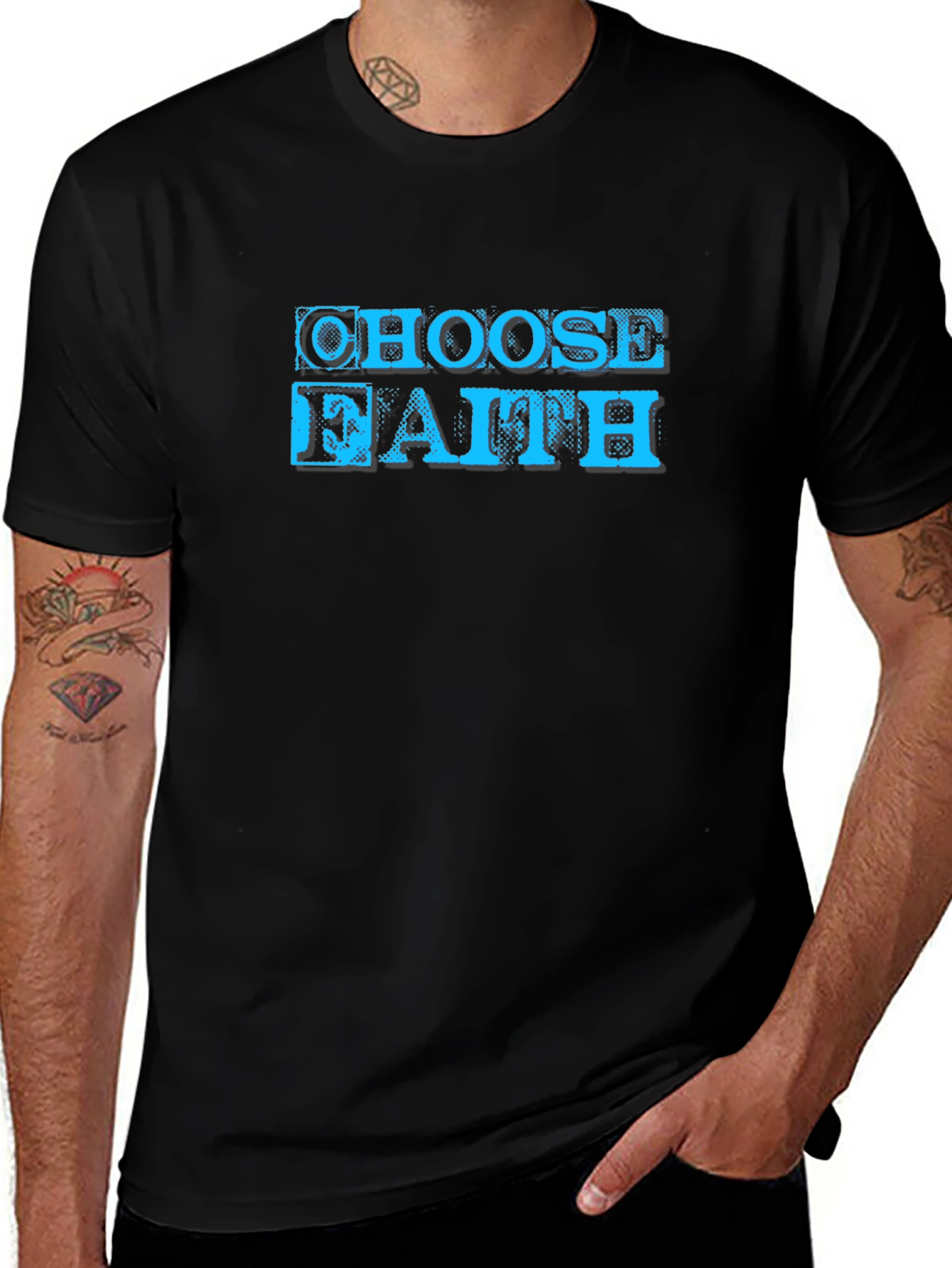 Choose Faith Graphic T-Shirt - Soft Cotton Blend