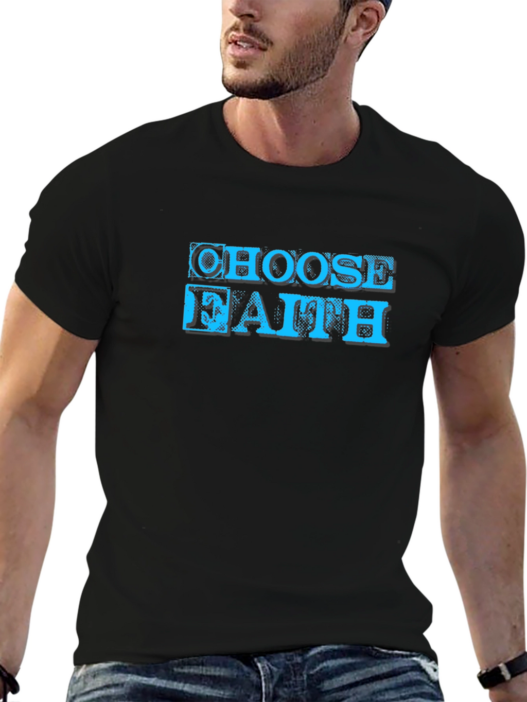 Choose Faith Graphic T-Shirt - Soft Cotton Blend