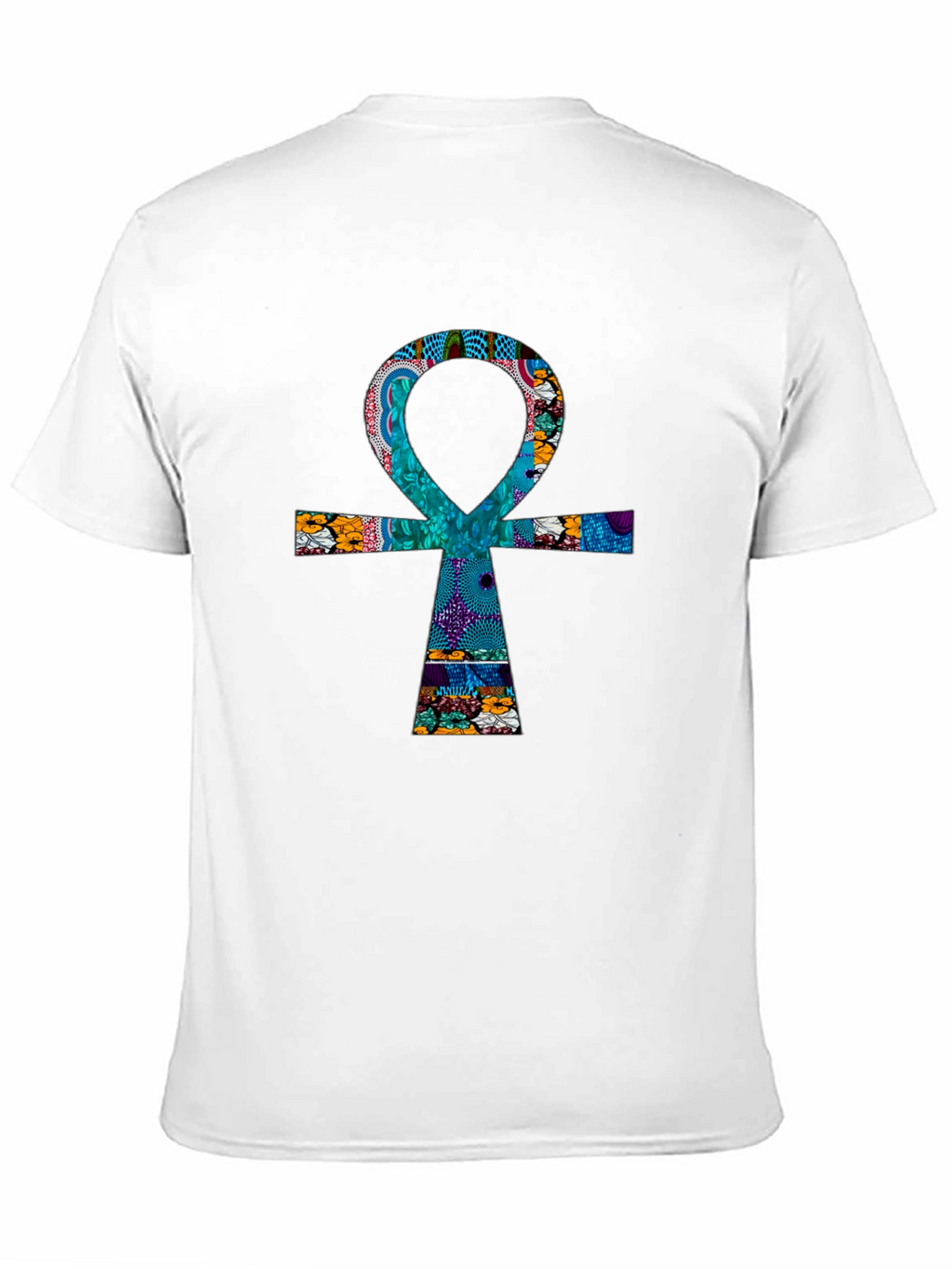 Ankh Cross Graphic Print T-Shirt