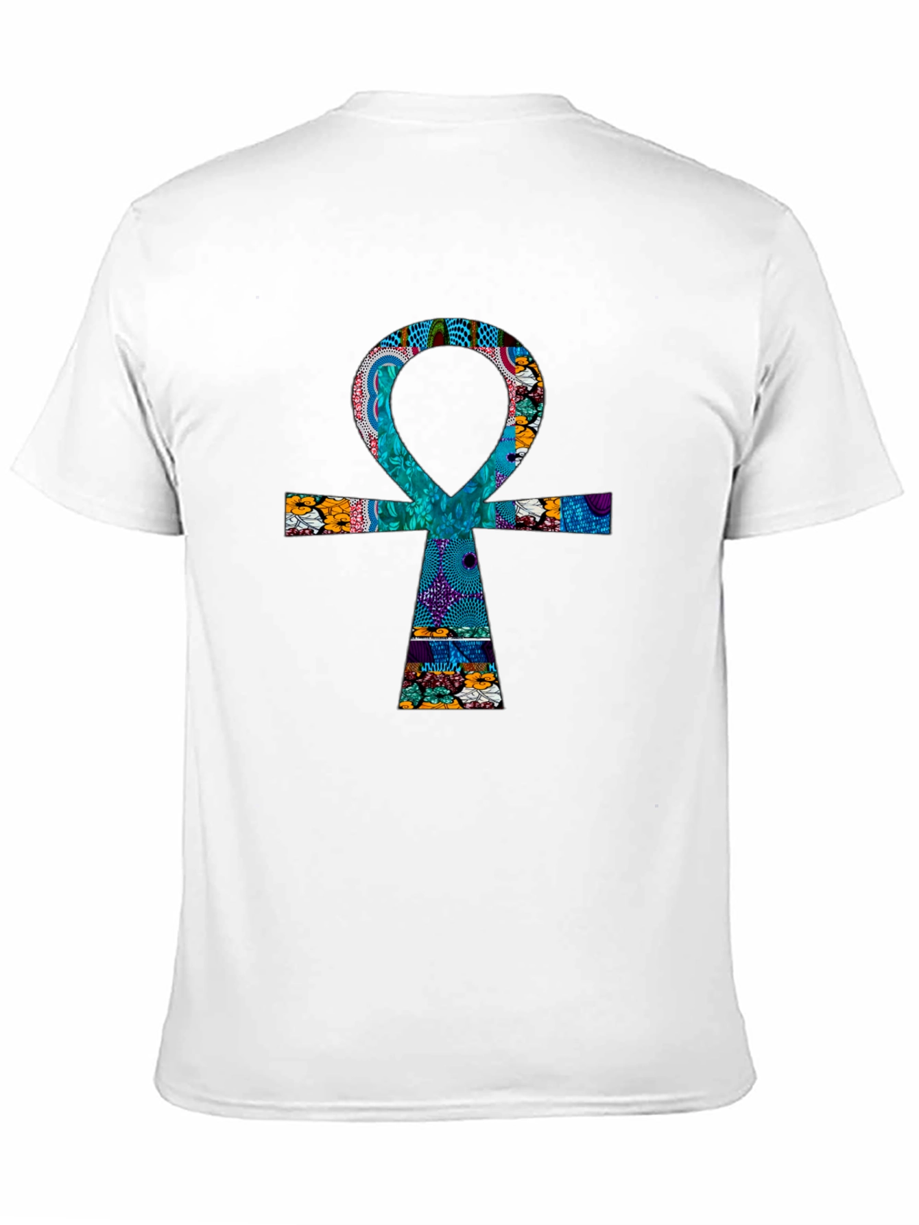 Ankh Cross Graphic Print T-Shirt