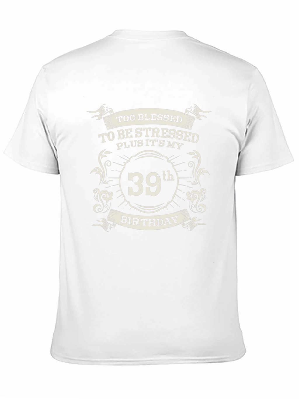 Blessed 39th Birthday Black T-Shirt