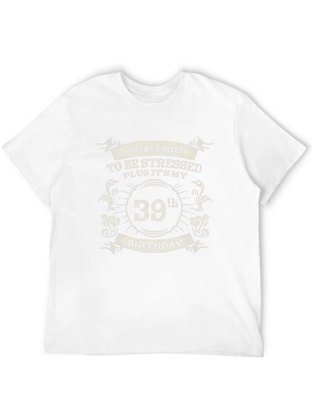 Blessed 39th Birthday Black T-Shirt