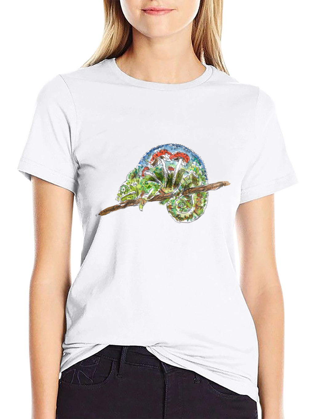 Chameleon Mushroom Graphic Tee