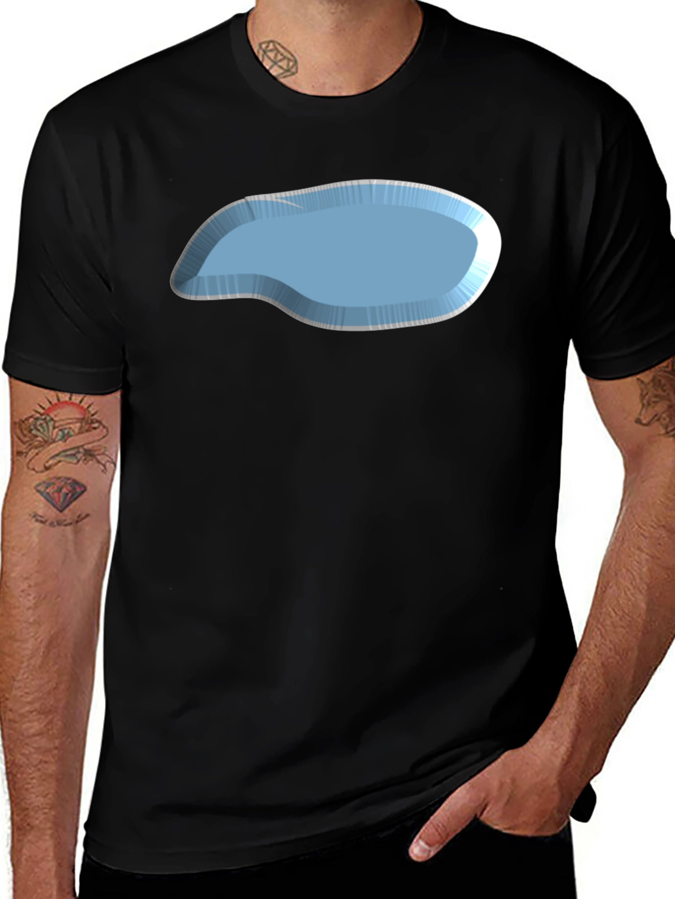 Modern Graphic Tee - Ice Pond Design