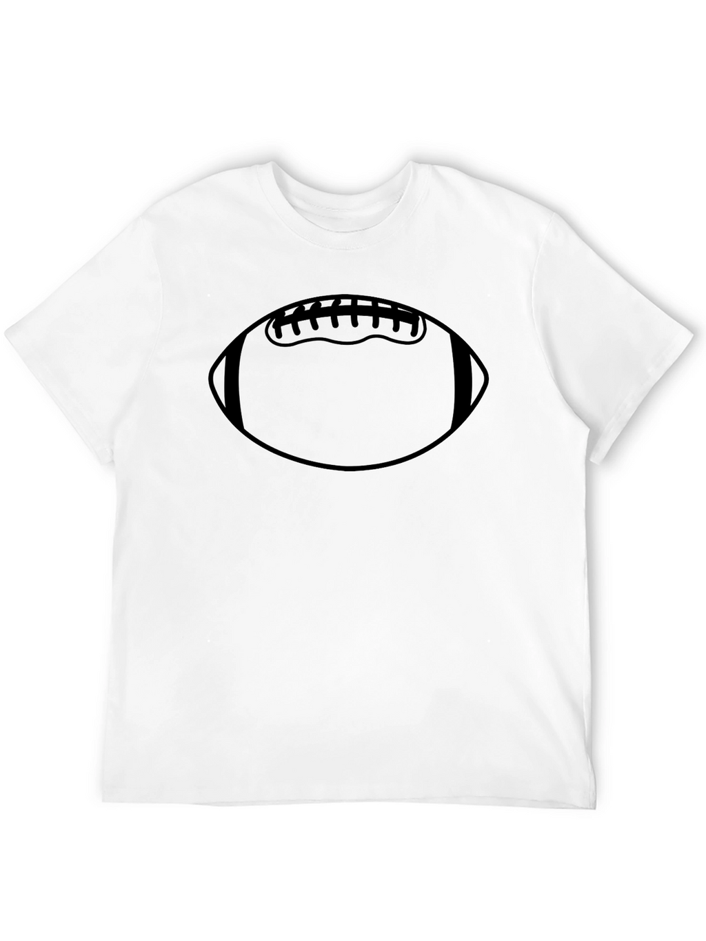 Football Graphic T-Shirt - Casual Black Tee