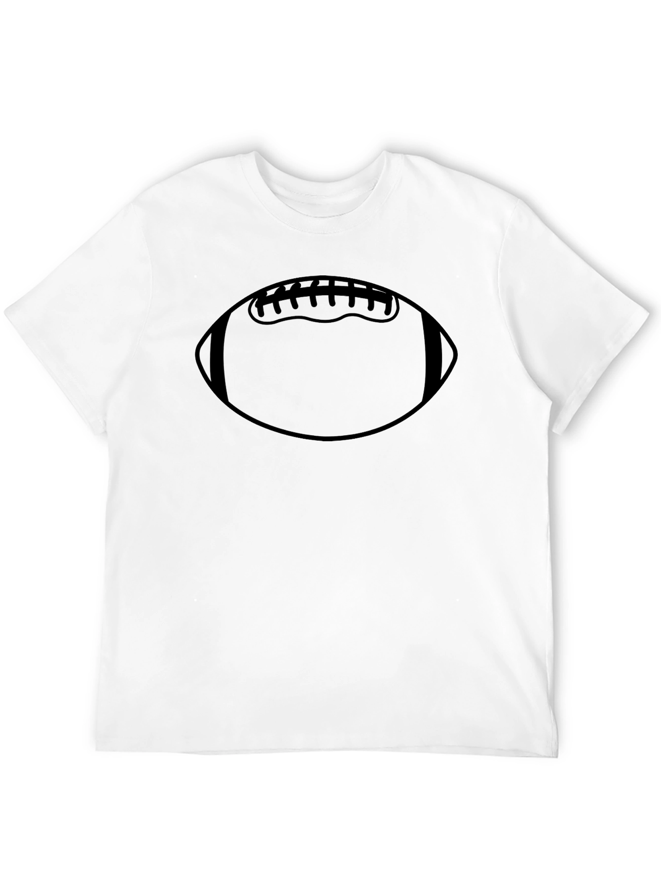 Football Graphic T-Shirt - Casual Black Tee