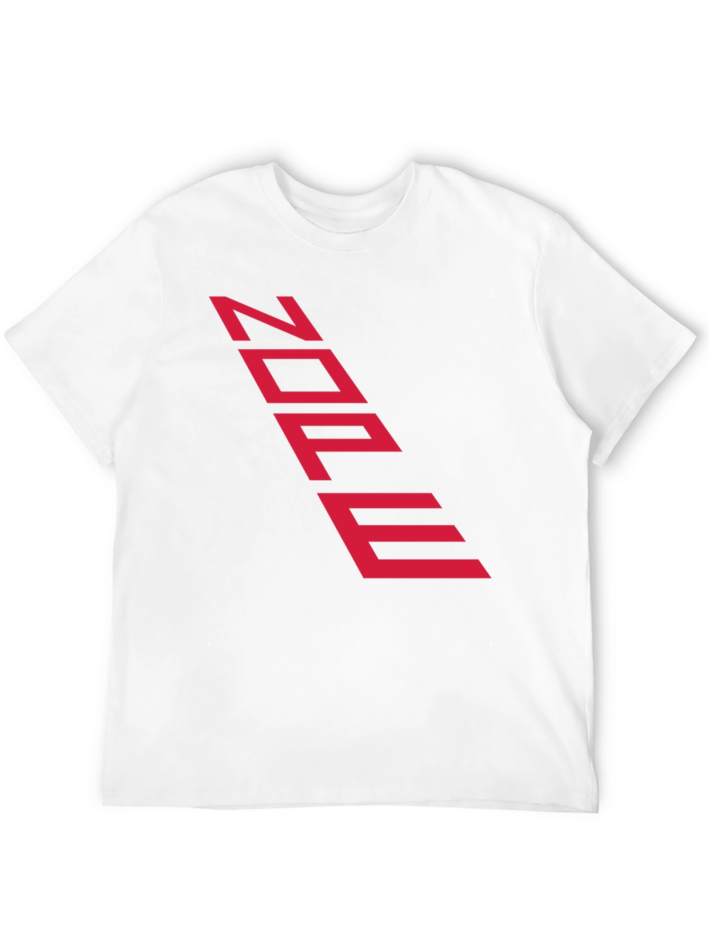 Edgy Black Tee with Futuristic Red Text