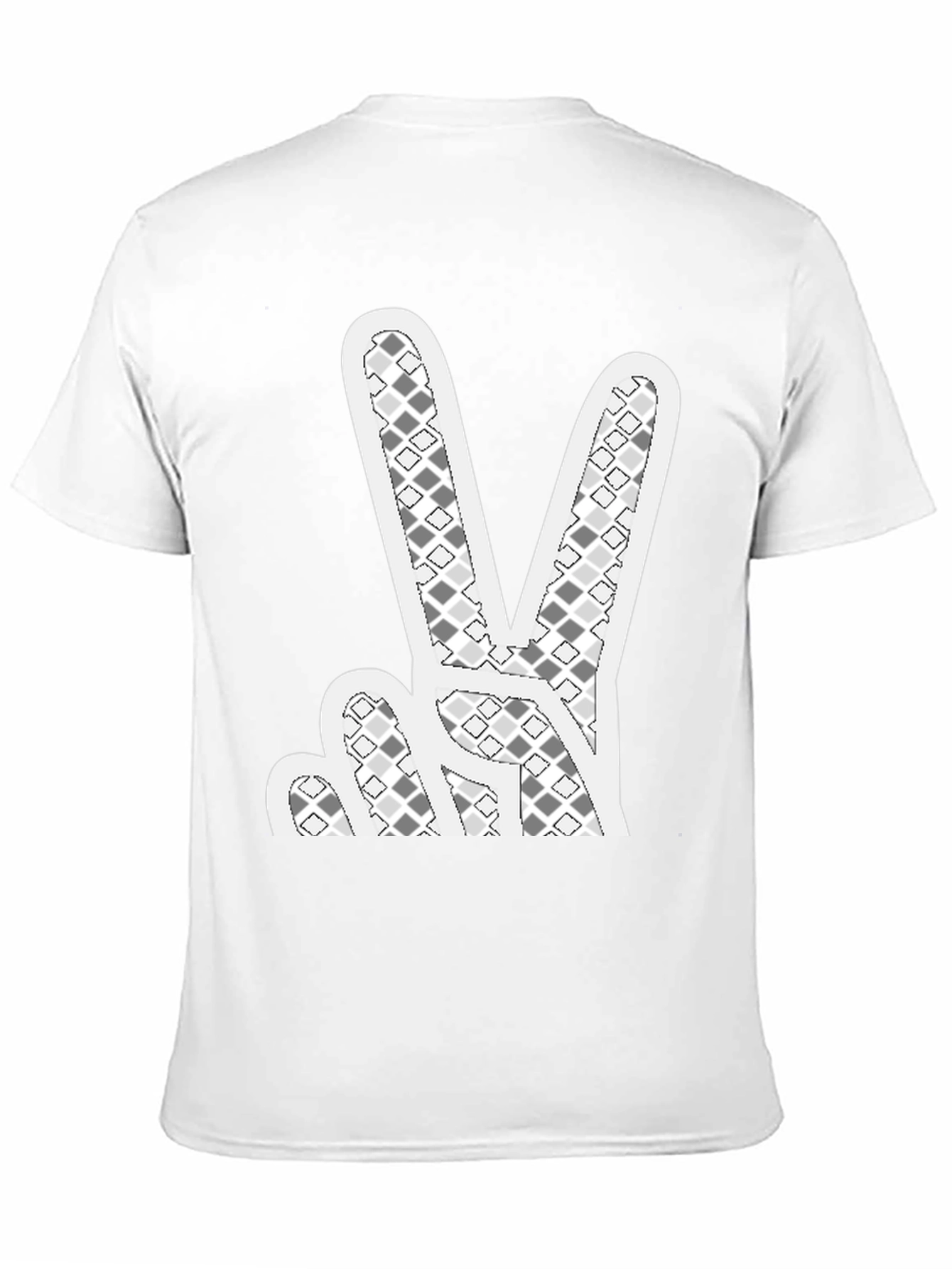 Peace Sign Graphic T-Shirt - Black