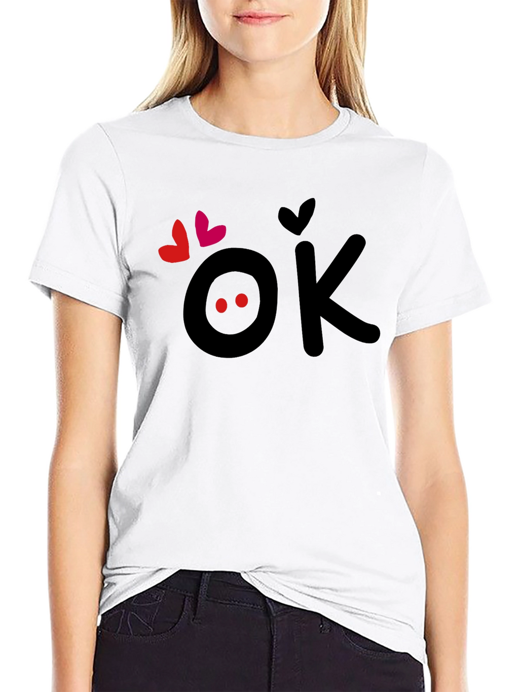 OK Love T-Shirt - Cute Graphic Tee