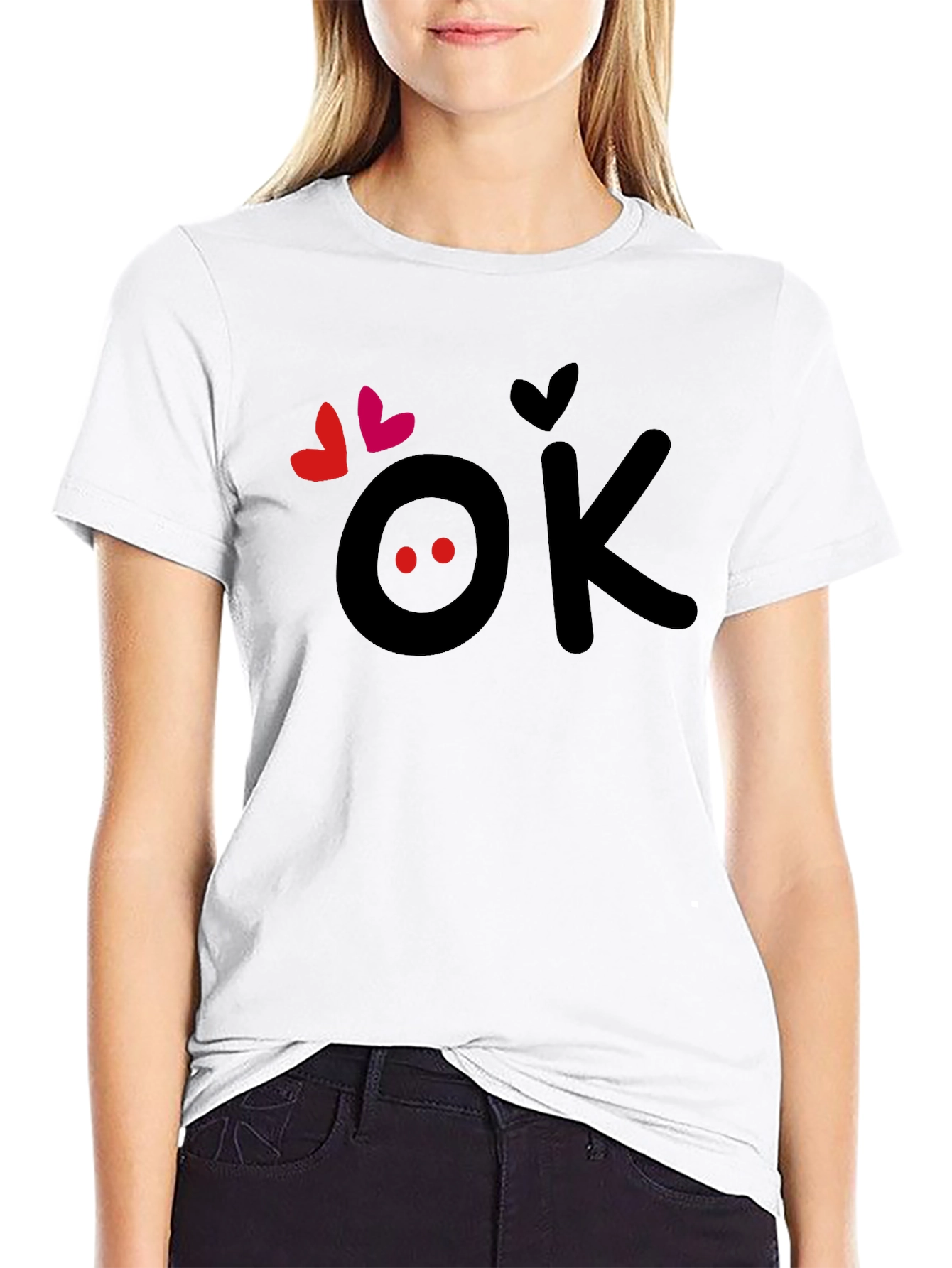 OK Love T-Shirt - Cute Graphic Tee