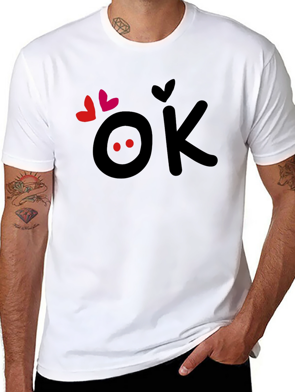 OK Love T-Shirt - Cute Graphic Tee