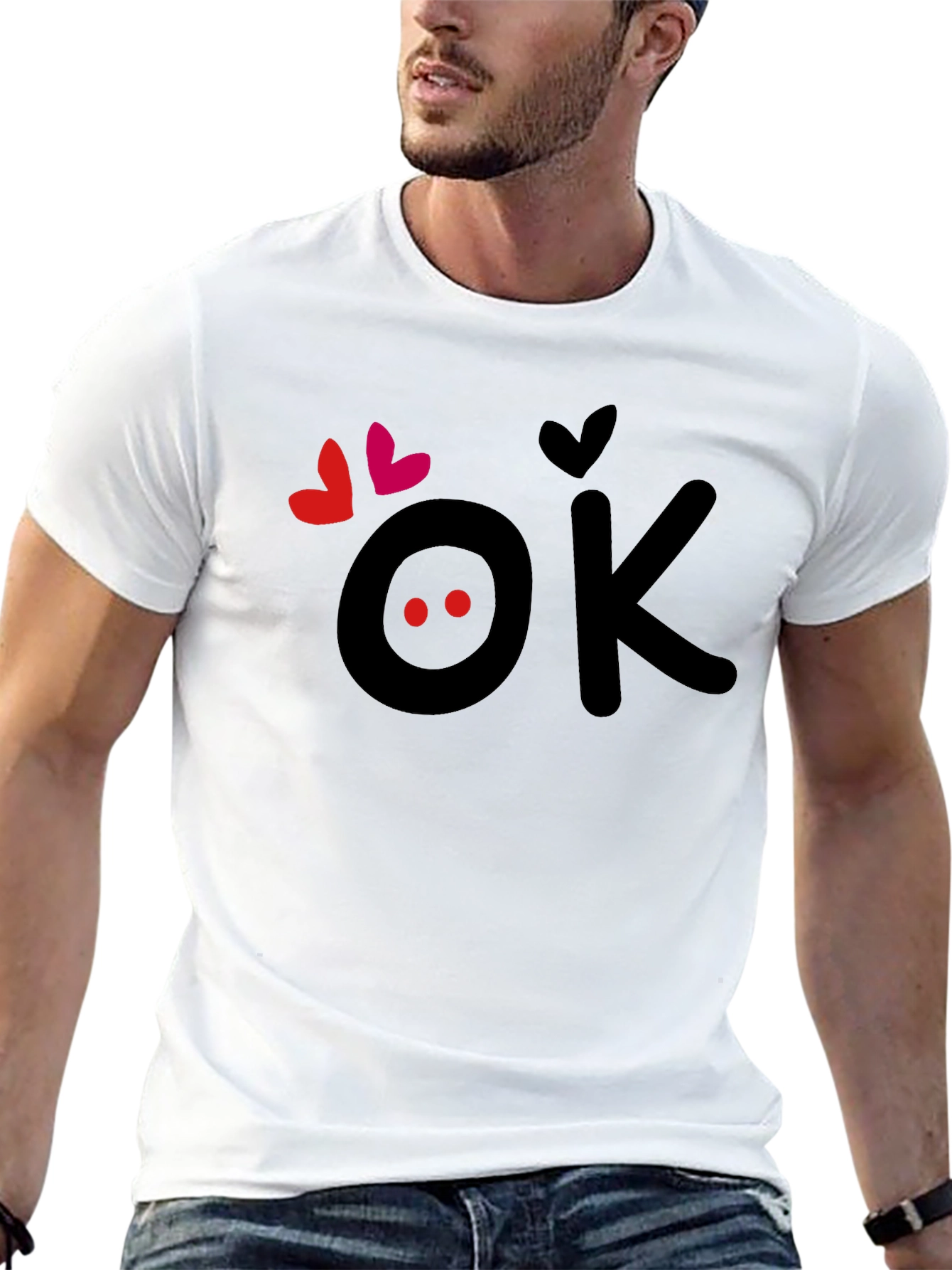 OK Love T-Shirt - Cute Graphic Tee
