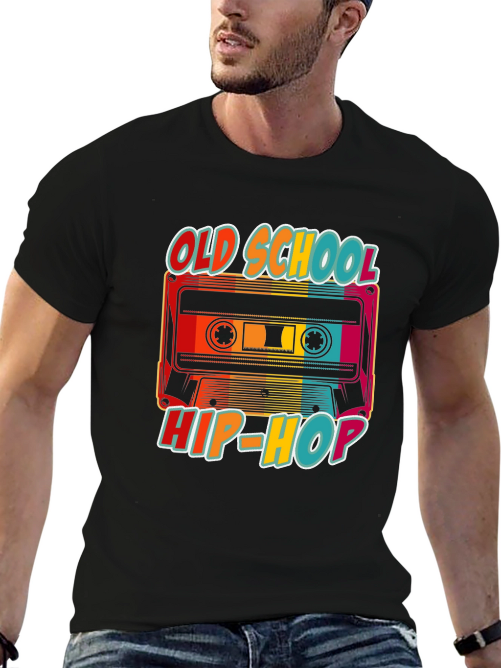 Old School Hip-Hop Cassette Tape T-Shirt