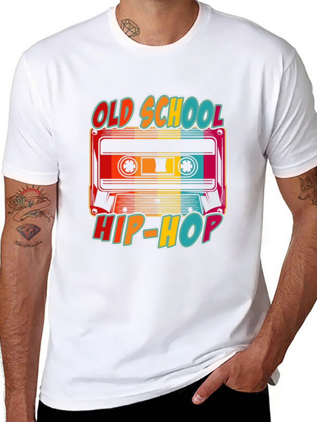Old School Hip-Hop Cassette Tape T-Shirt
