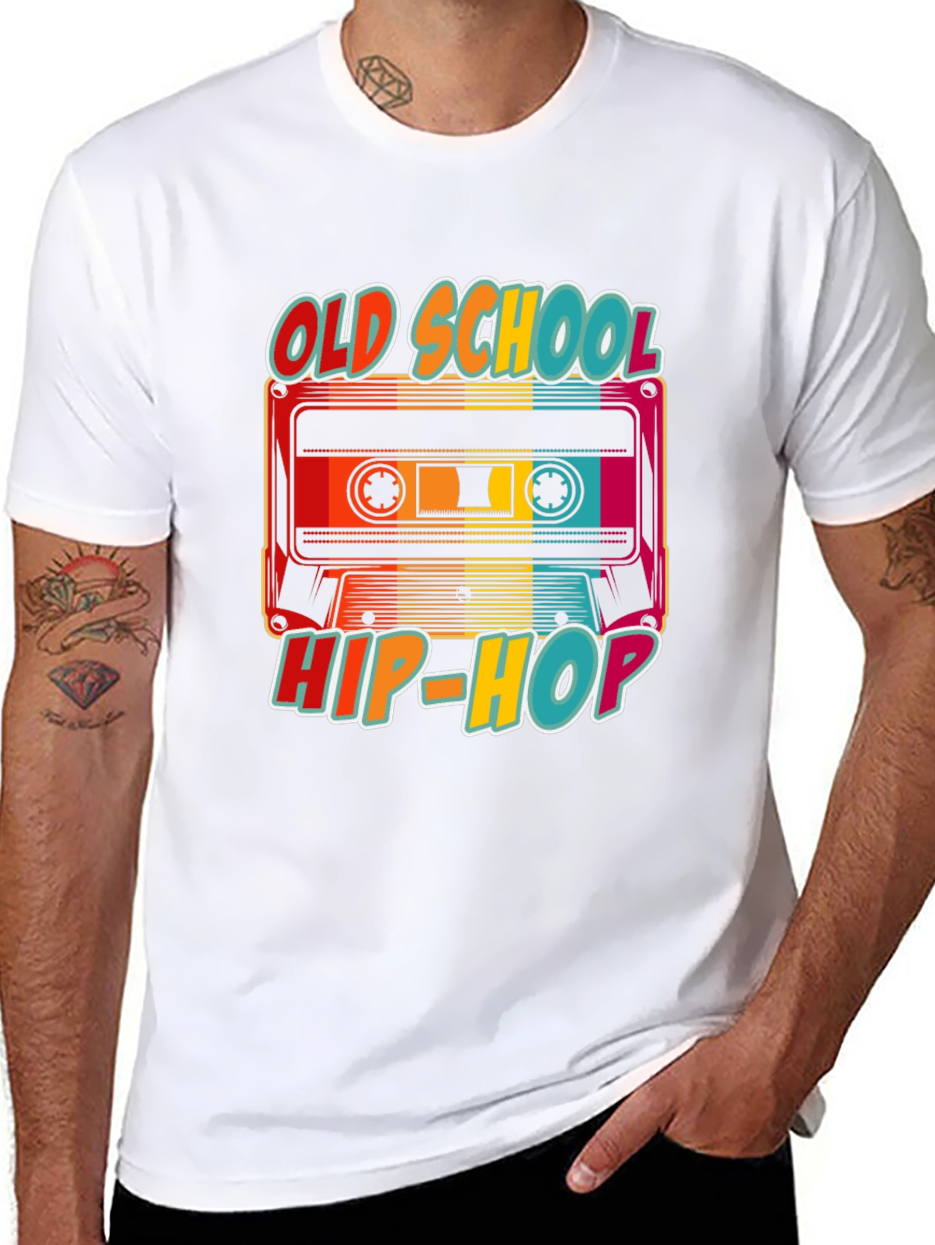 Old School Hip-Hop Cassette Tape T-Shirt
