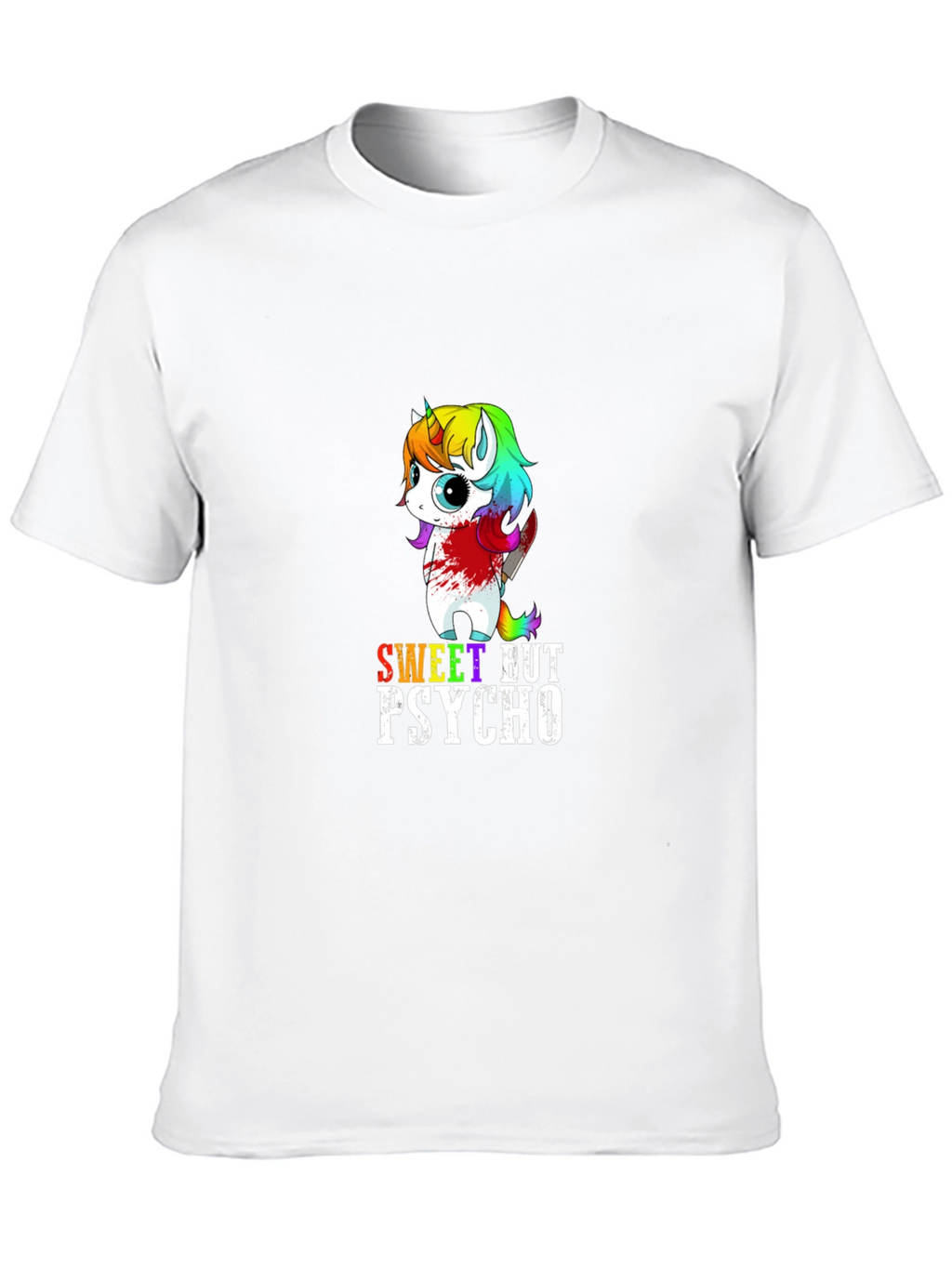 Sweet But Psycho Unicorn Graphic T-Shirt