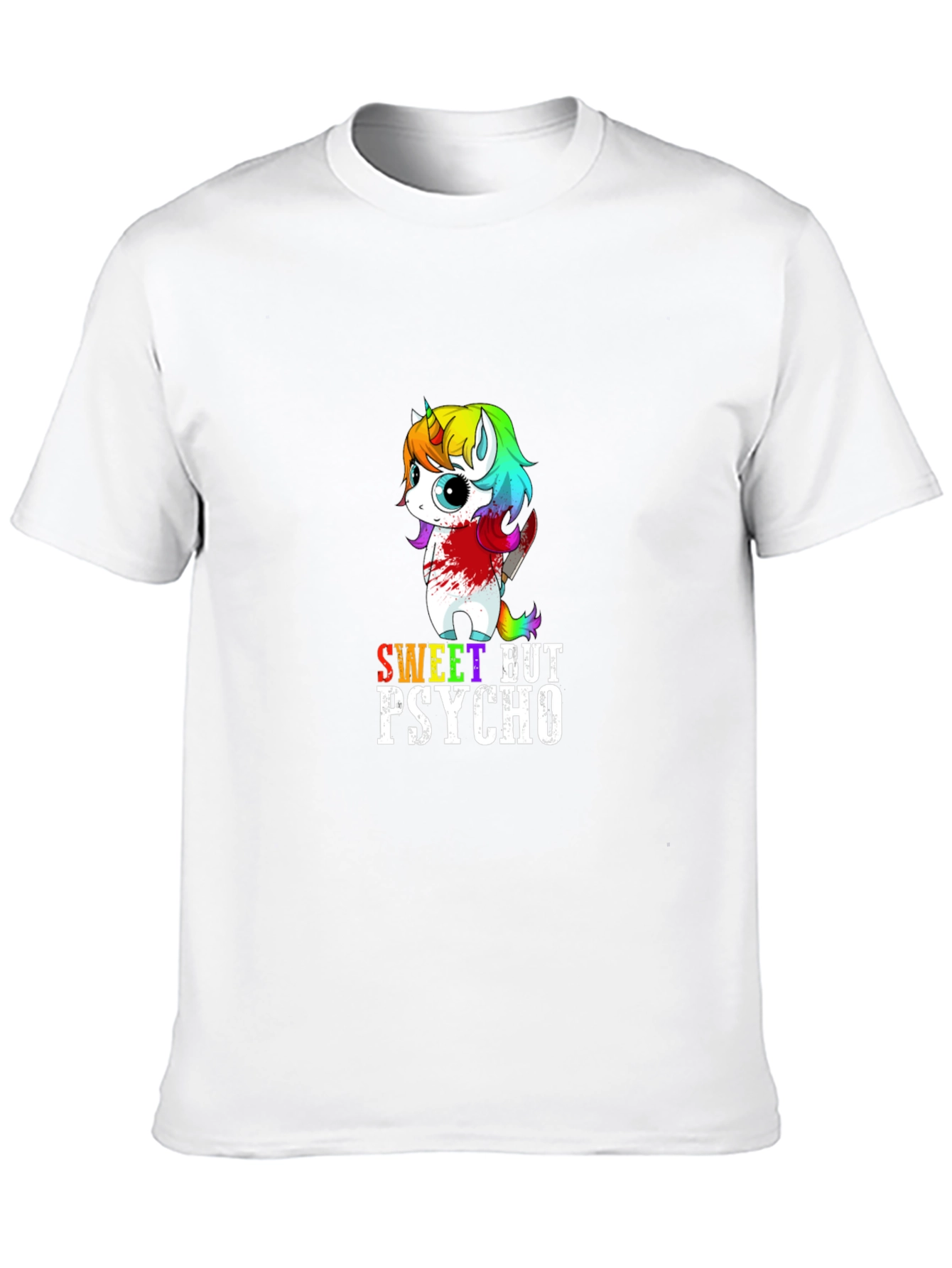 Sweet But Psycho Unicorn Graphic T-Shirt