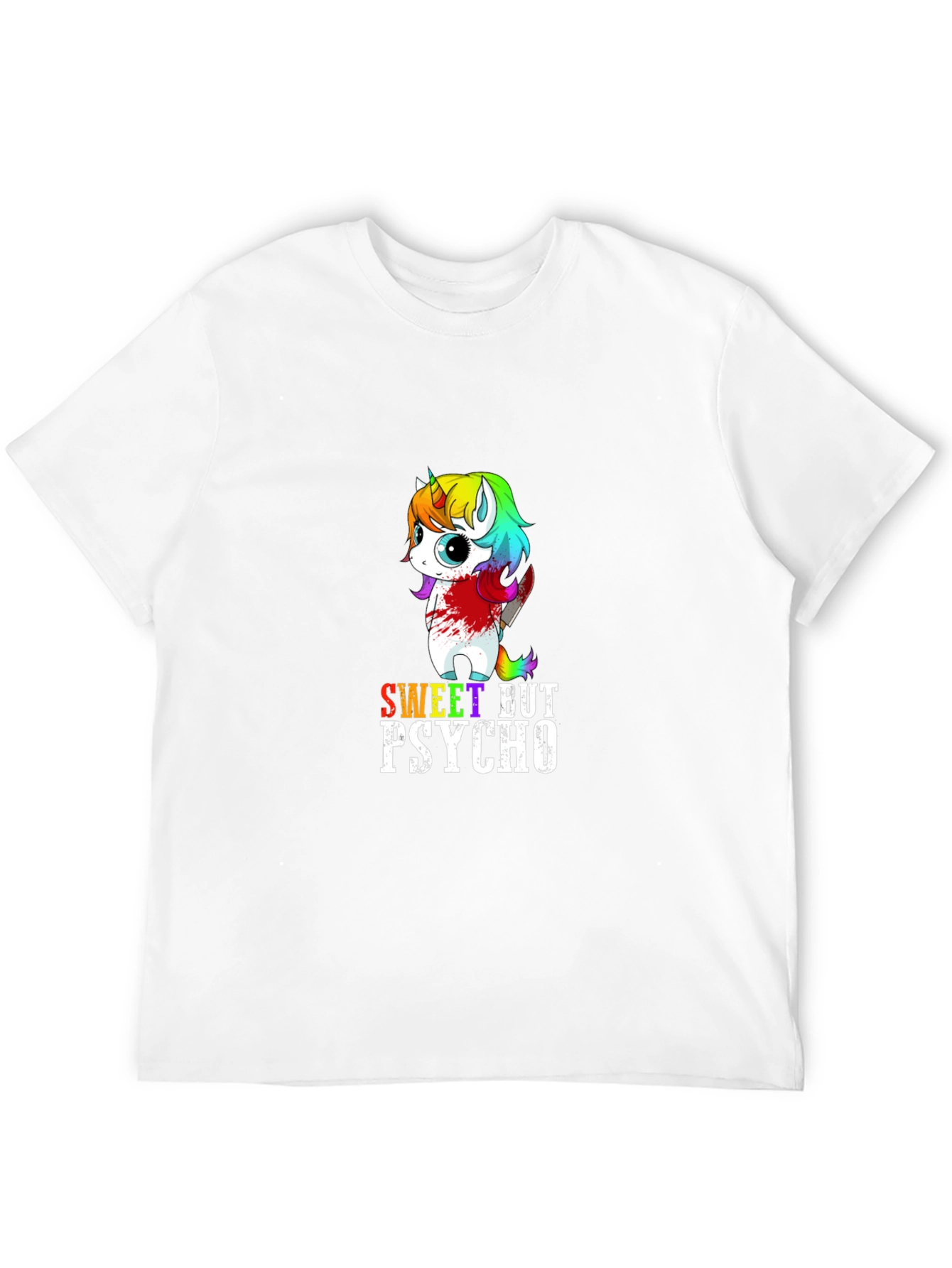 Sweet But Psycho Unicorn Graphic T-Shirt