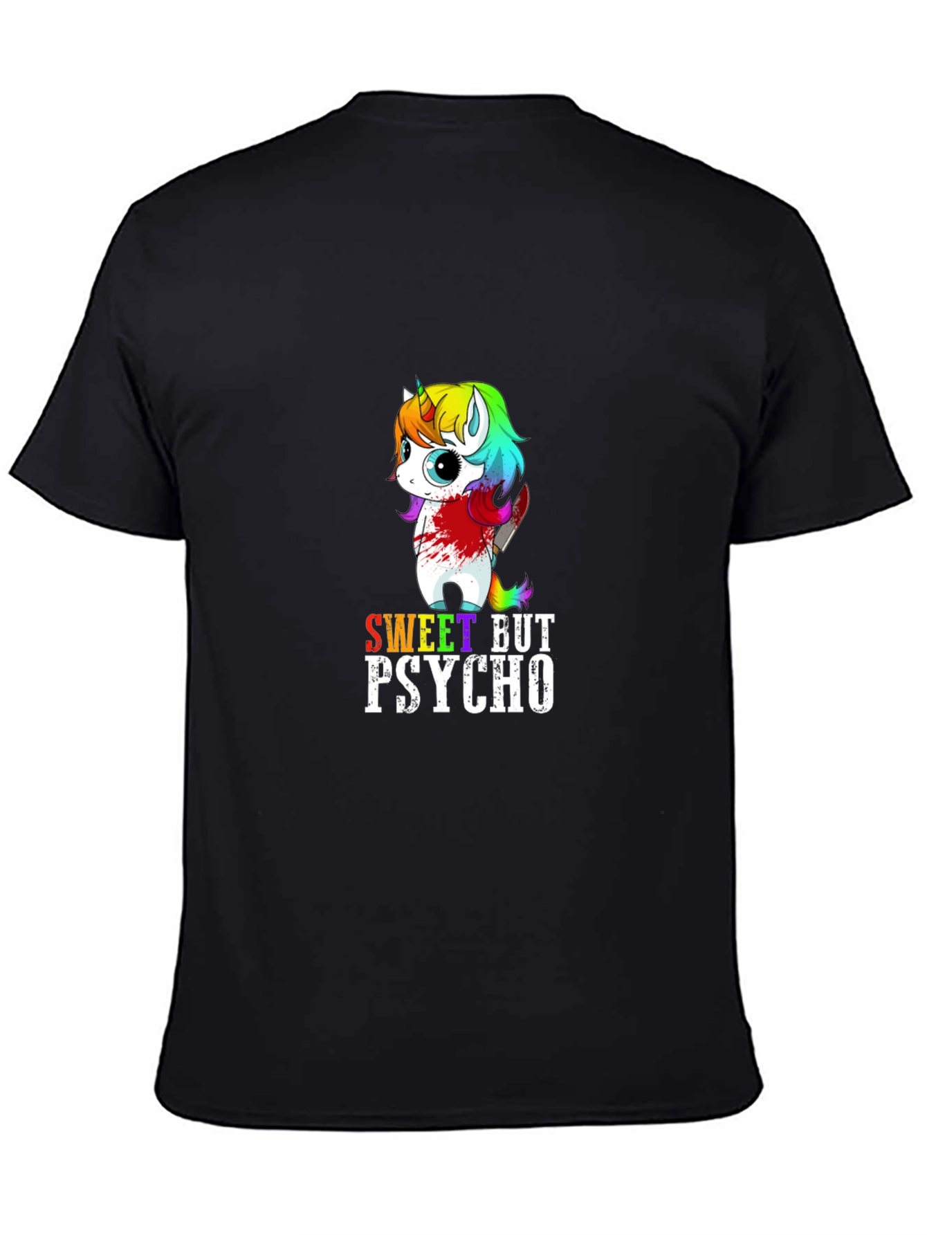 Sweet But Psycho Unicorn Graphic T-Shirt