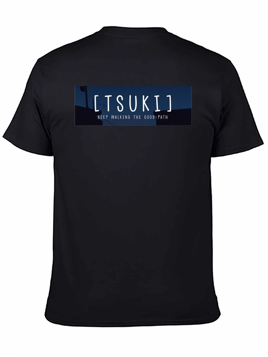 Tsuki Good Path Black Graphic Tee