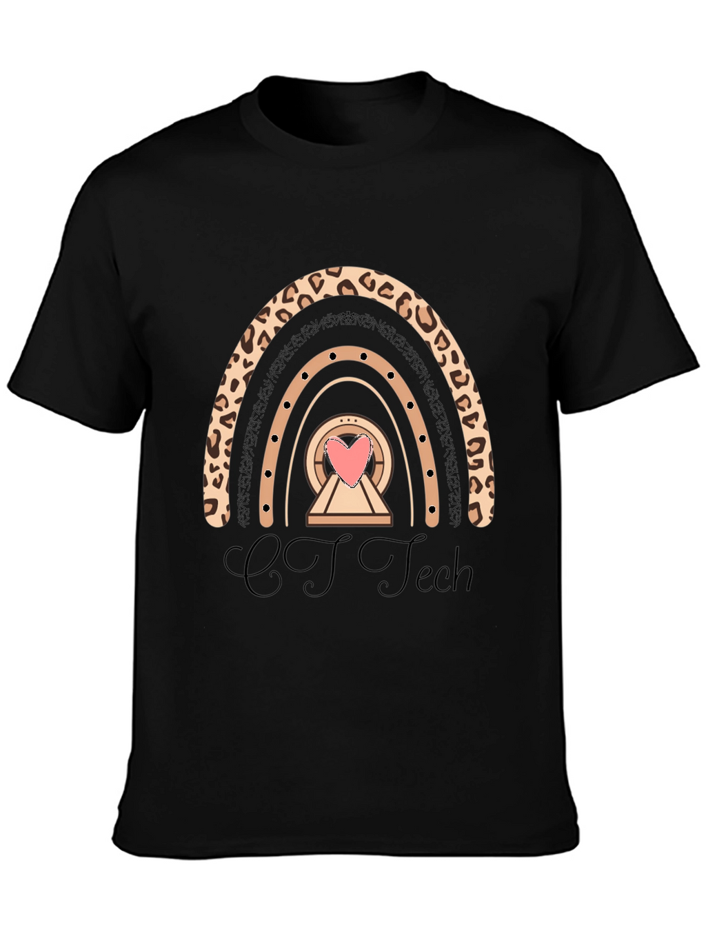 CT Tech Rainbow Heart Graphic Tee