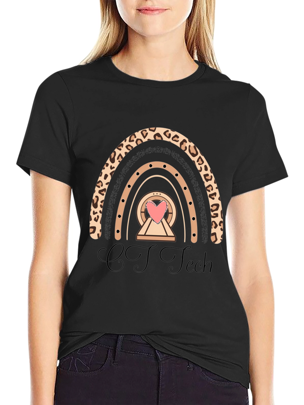 CT Tech Rainbow Heart Graphic Tee