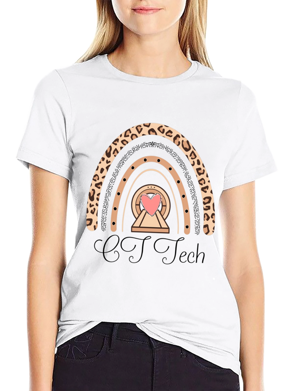 CT Tech Rainbow Heart Graphic Tee