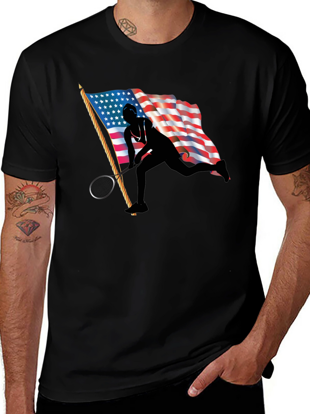 Patriotic Wrestler T-Shirt