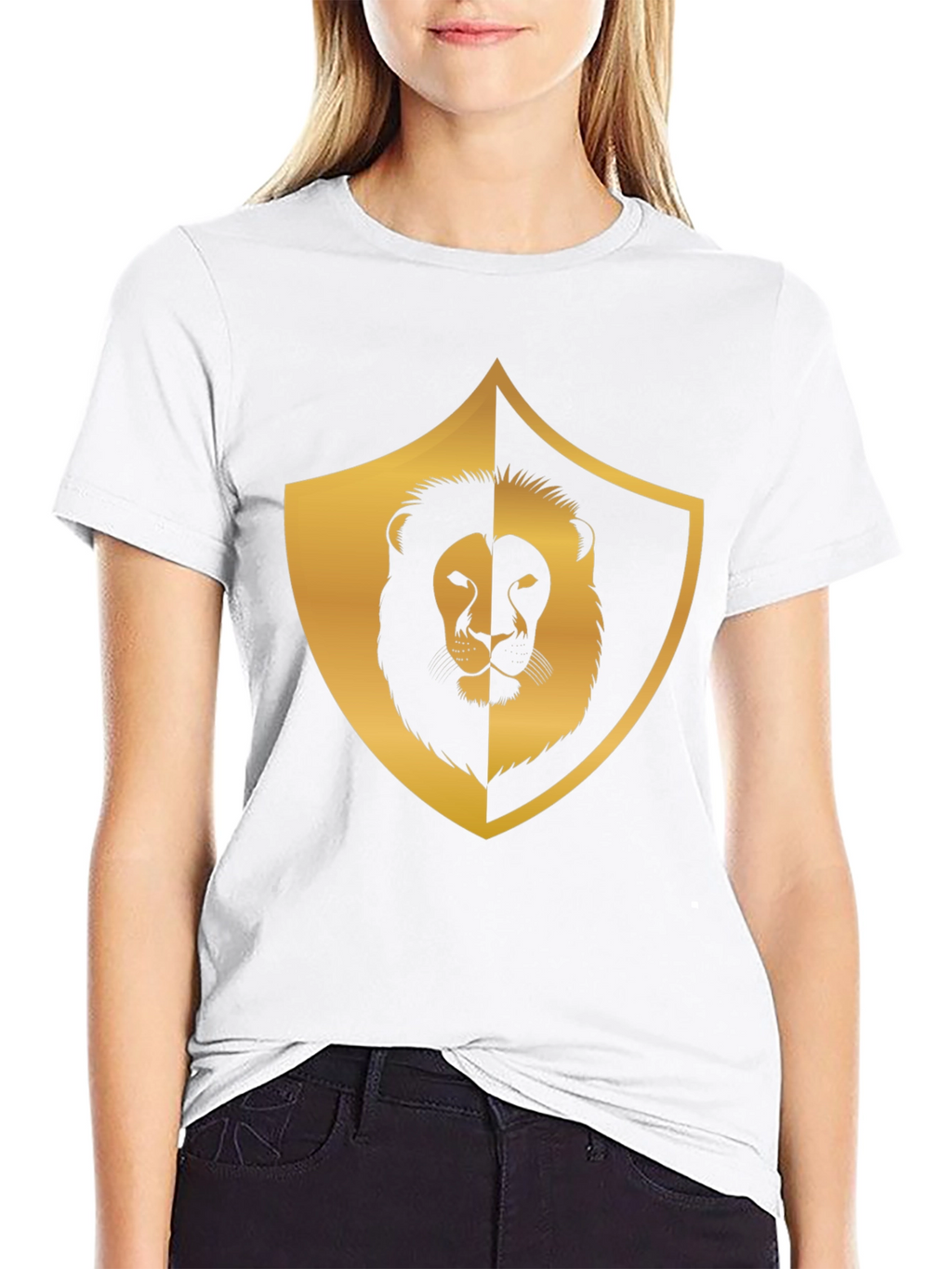 Lion Shield Graphic Tee - Black