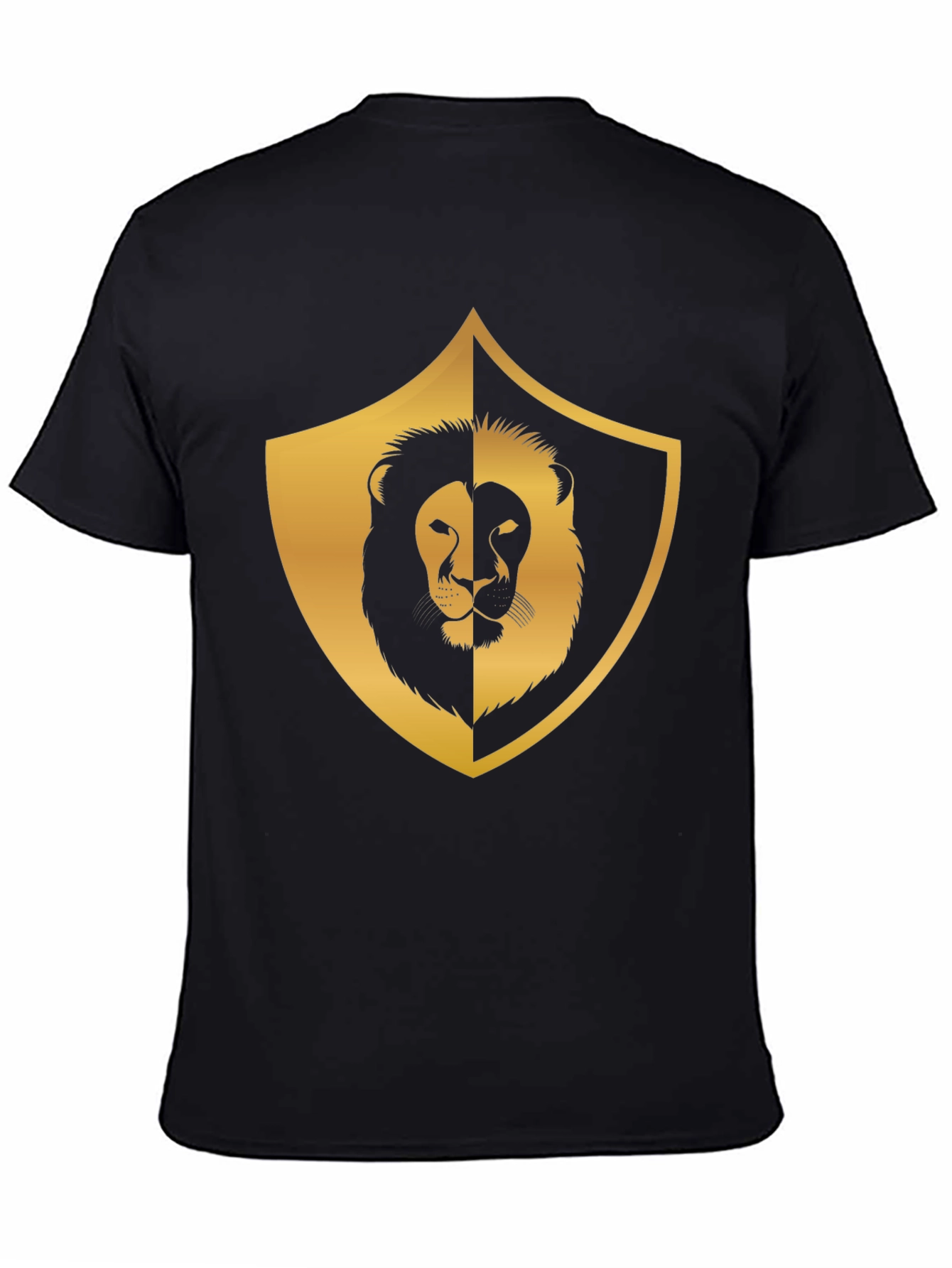 Lion Shield Graphic Tee - Black