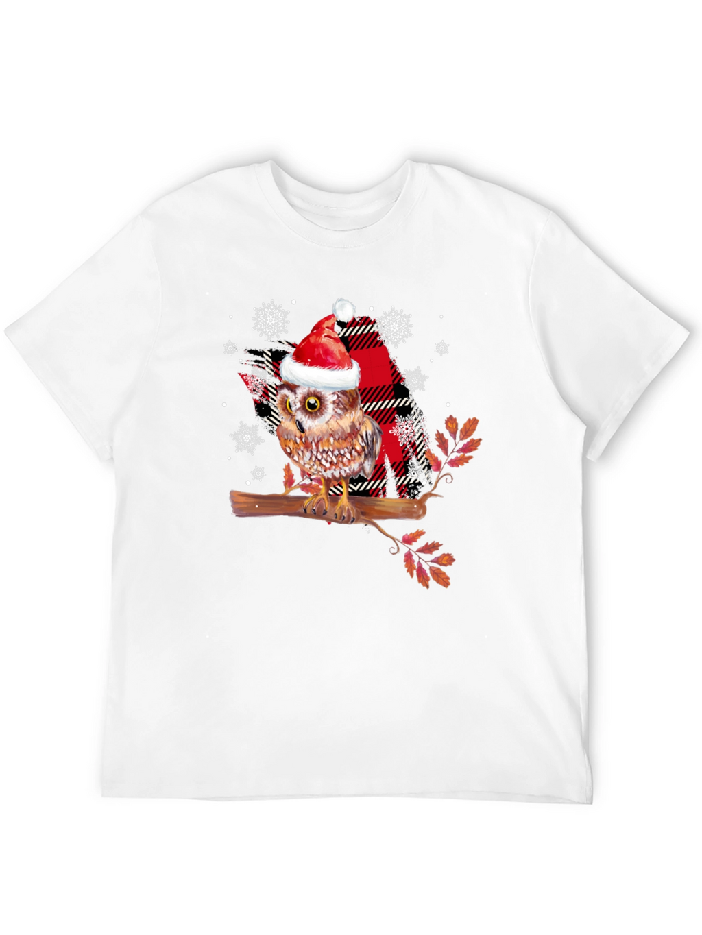 Festive Owl T-Shirt - Holiday Cheer!