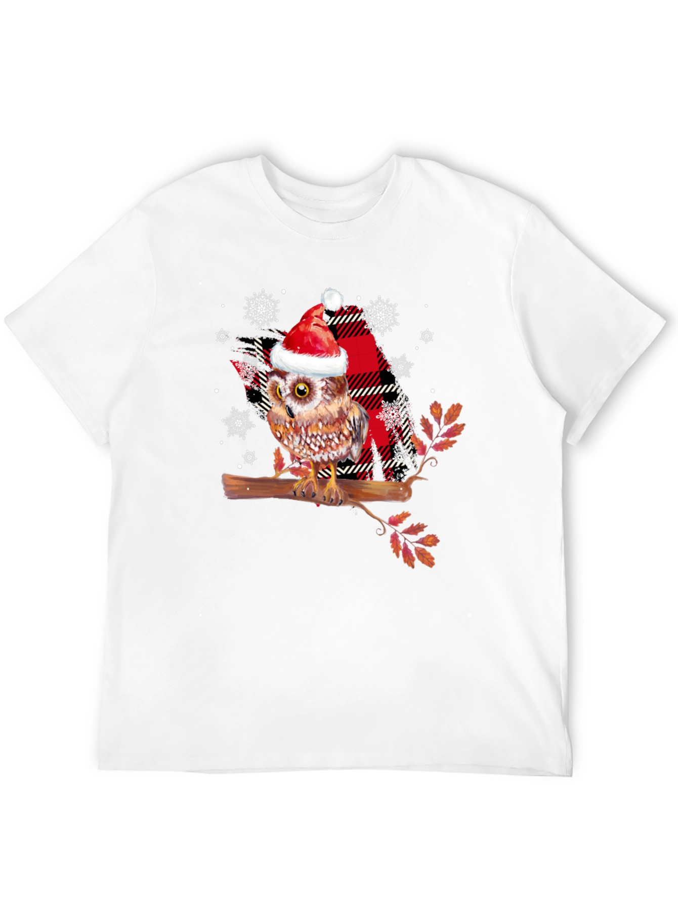 Festive Owl T-Shirt - Holiday Cheer!