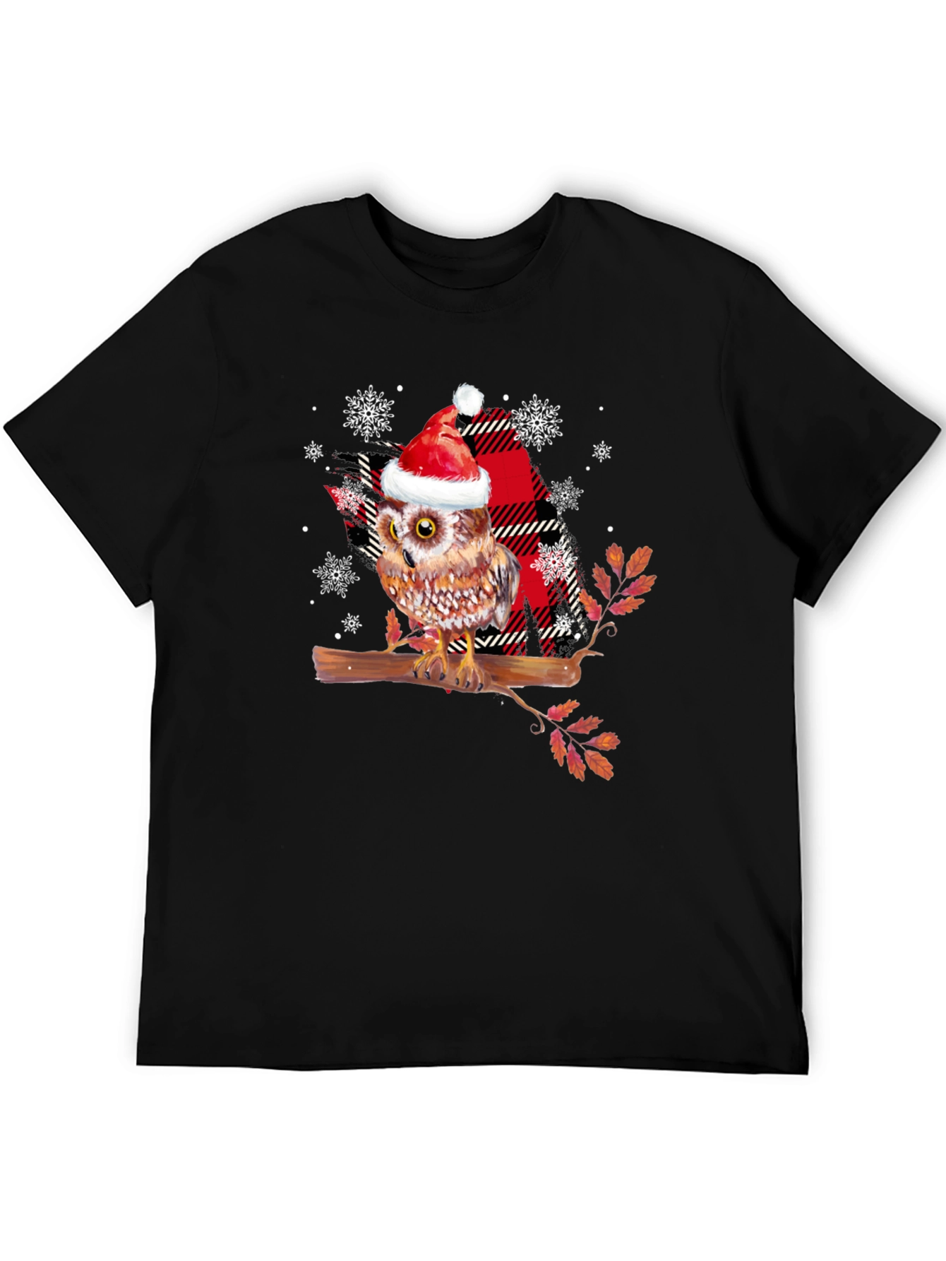 Festive Owl T-Shirt - Holiday Cheer!