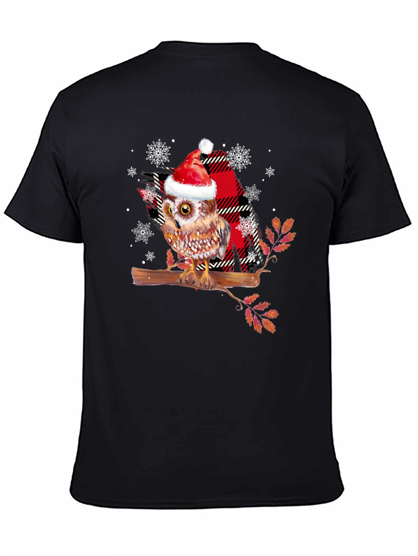 Festive Owl T-Shirt - Holiday Cheer!