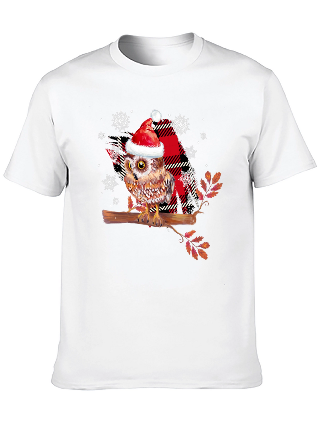 Festive Owl T-Shirt - Holiday Cheer!