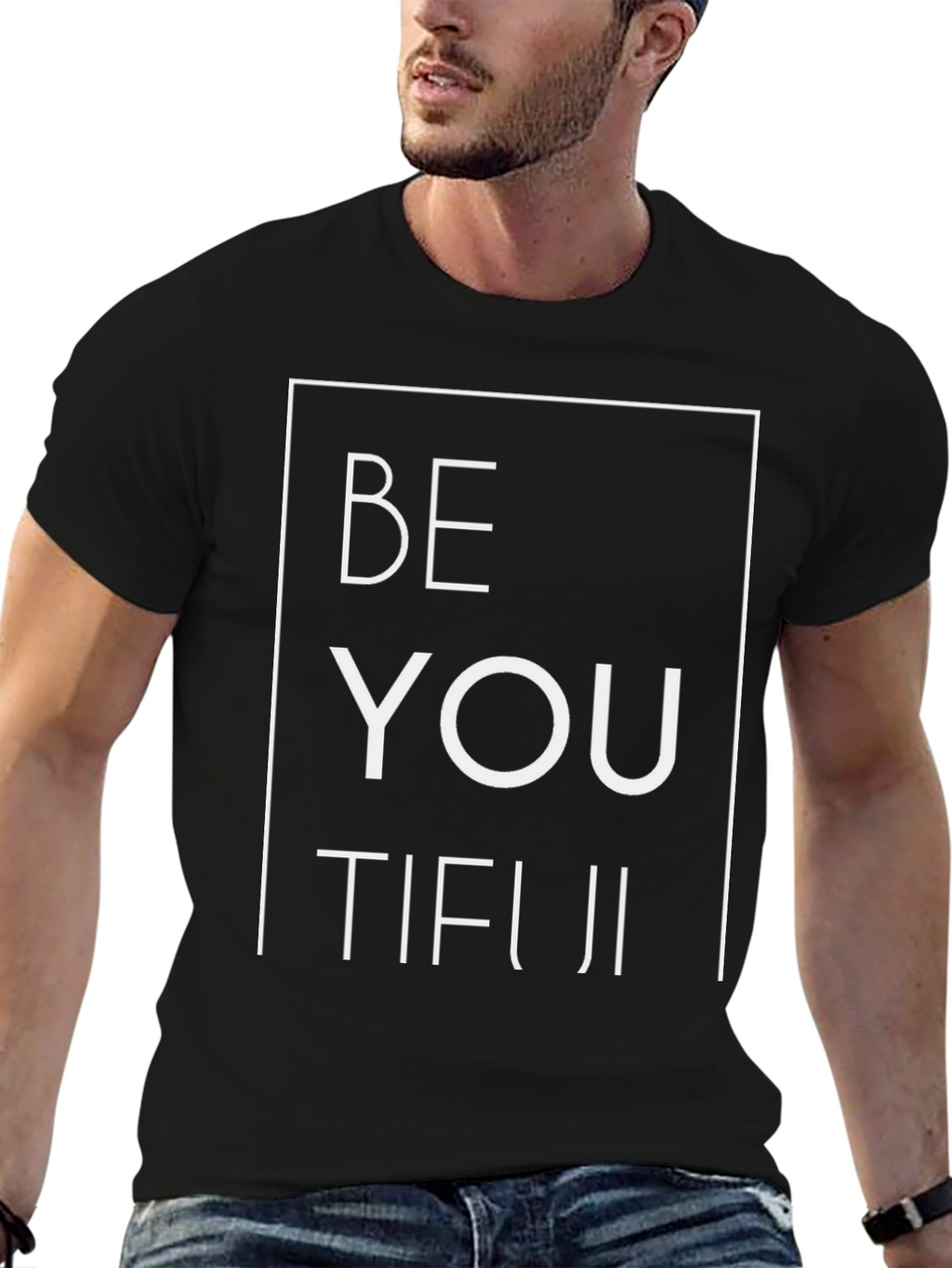BeYOUtiful Graphic Tee - Unisex Black T-Shirt