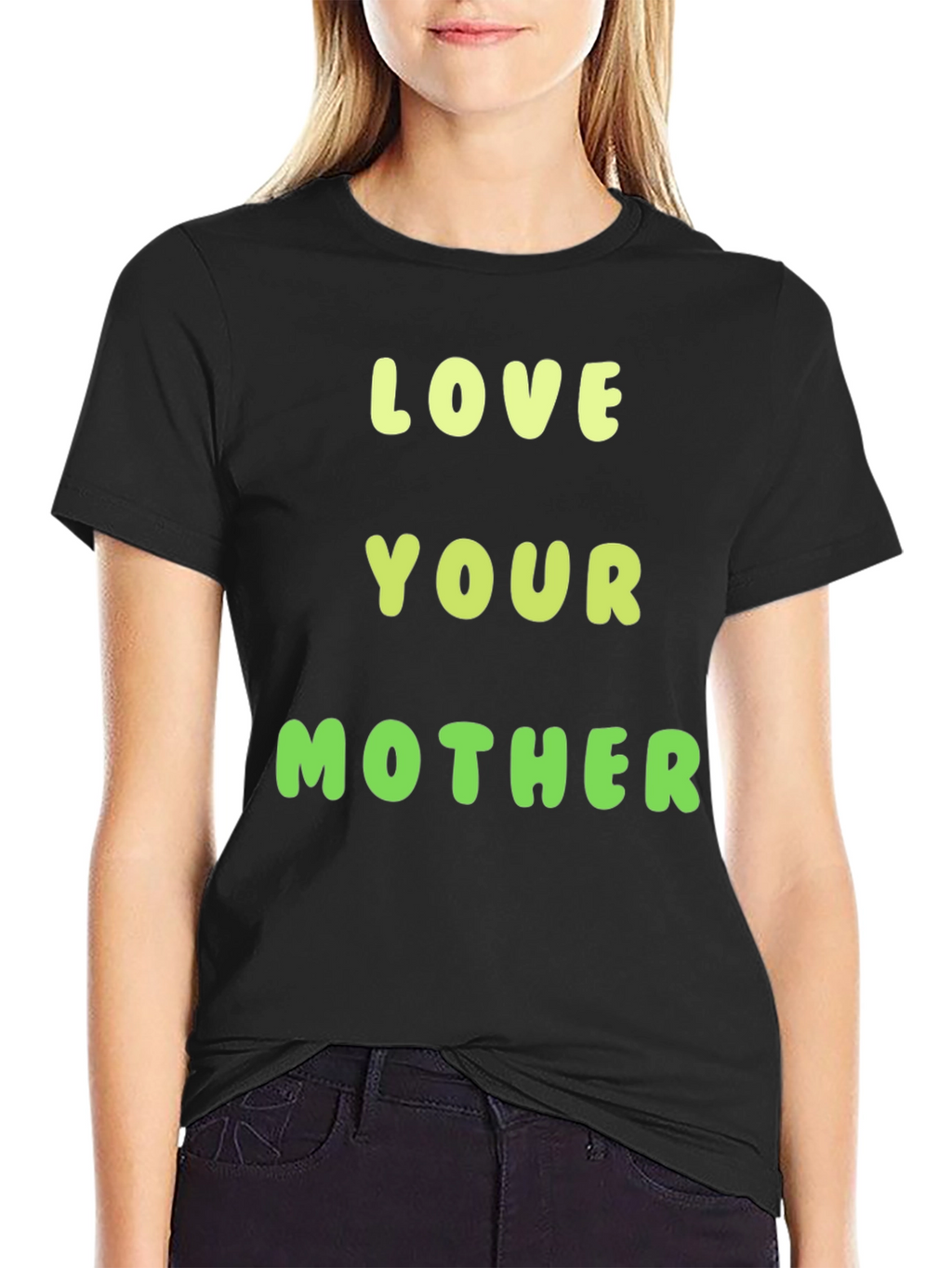 Love Your Mother Graphic Tee - Black Cotton T-Shirt