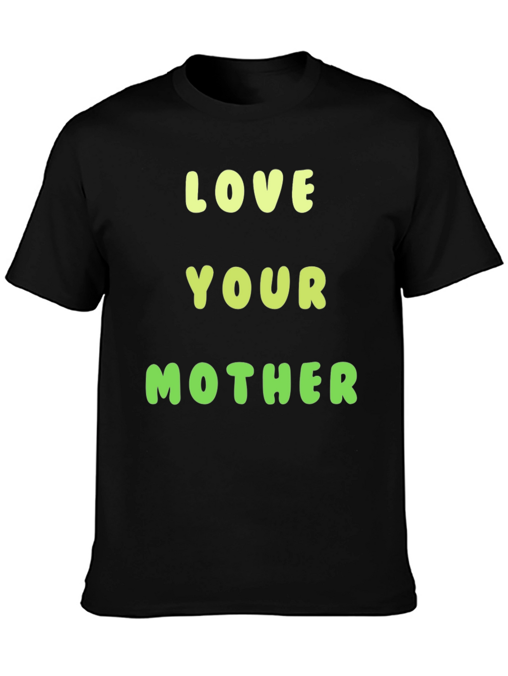 Love Your Mother Graphic Tee - Black Cotton T-Shirt
