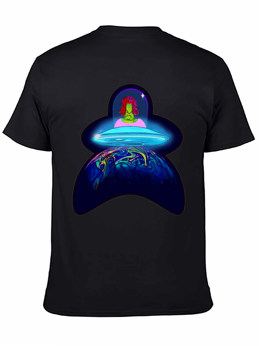 UFO Alien Abduction Graphic T-Shirt
