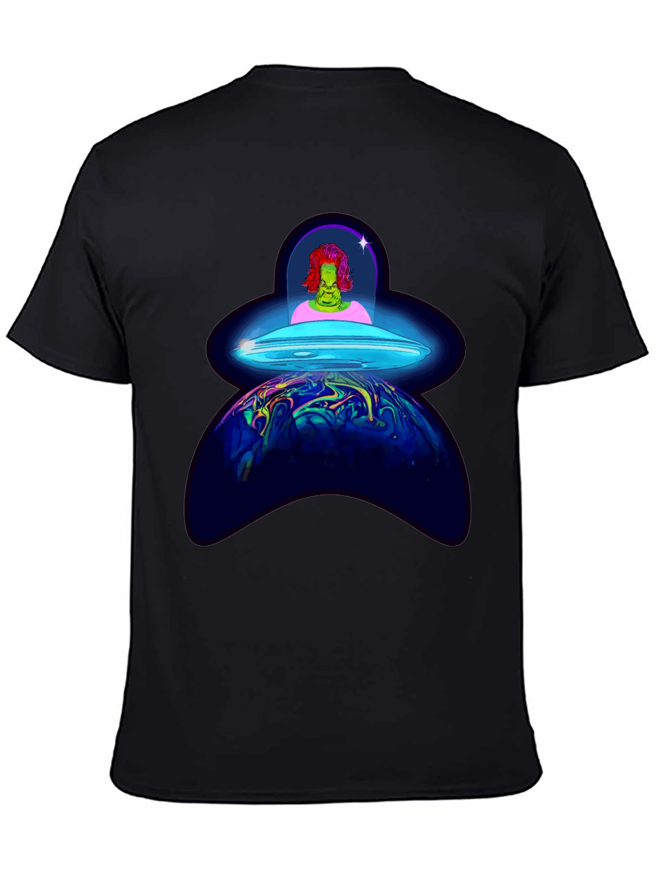 UFO Alien Abduction Graphic T-Shirt