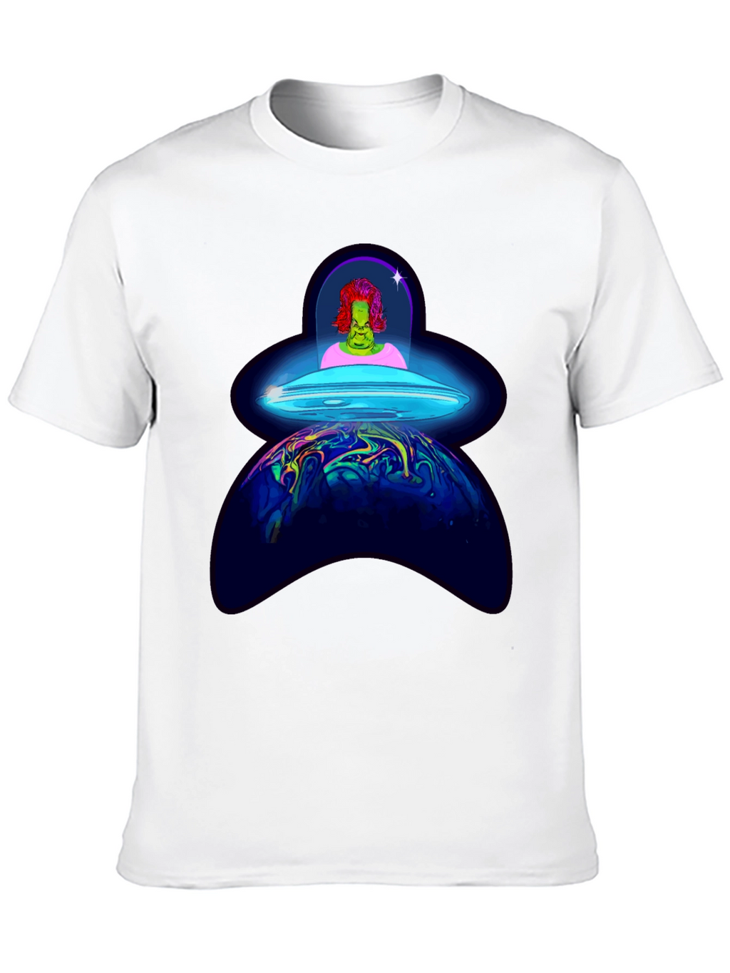 UFO Alien Abduction Graphic T-Shirt