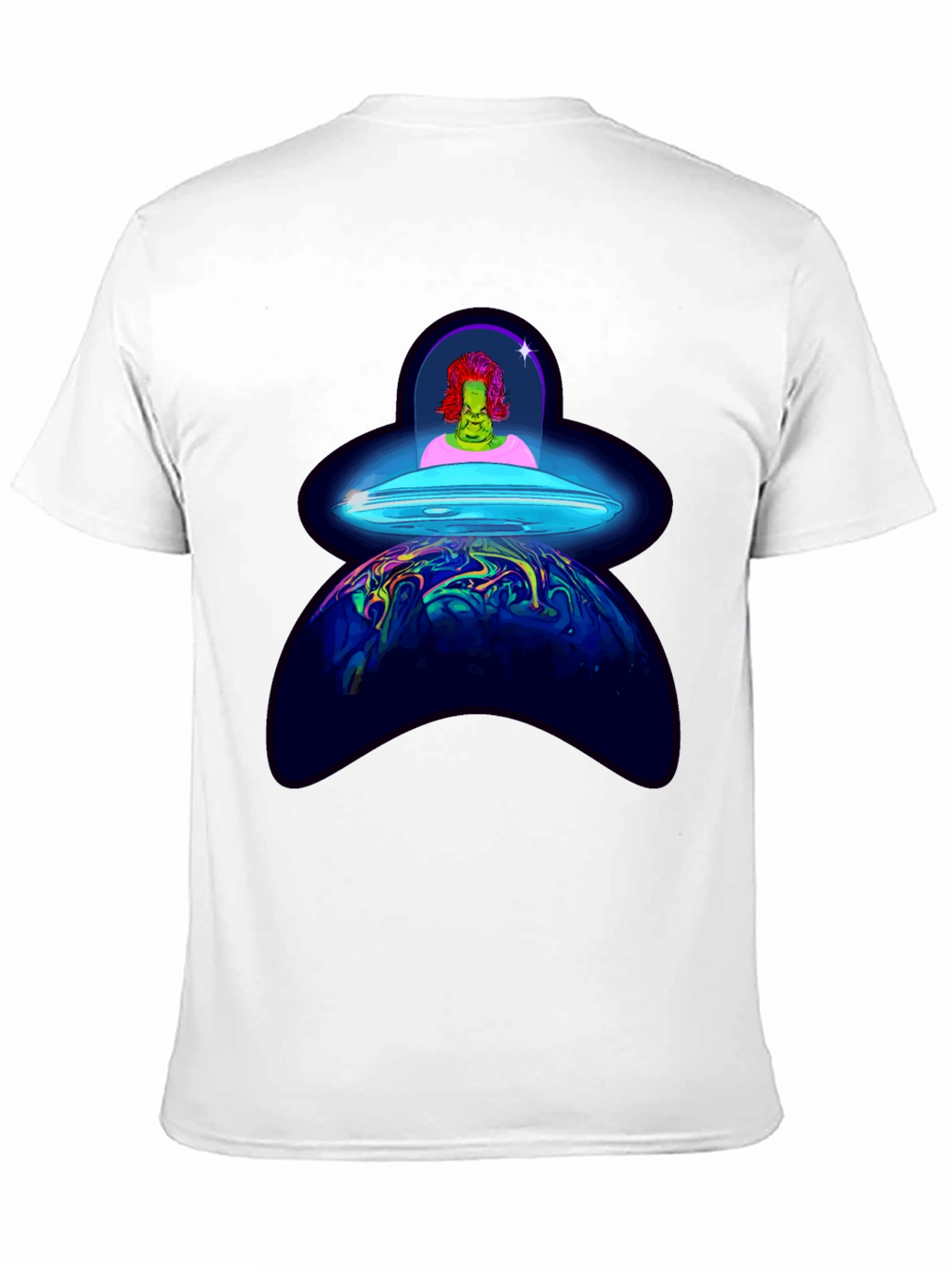 UFO Alien Abduction Graphic T-Shirt