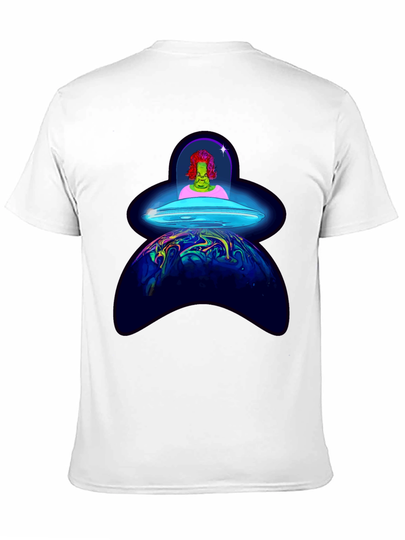 UFO Alien Abduction Graphic T-Shirt