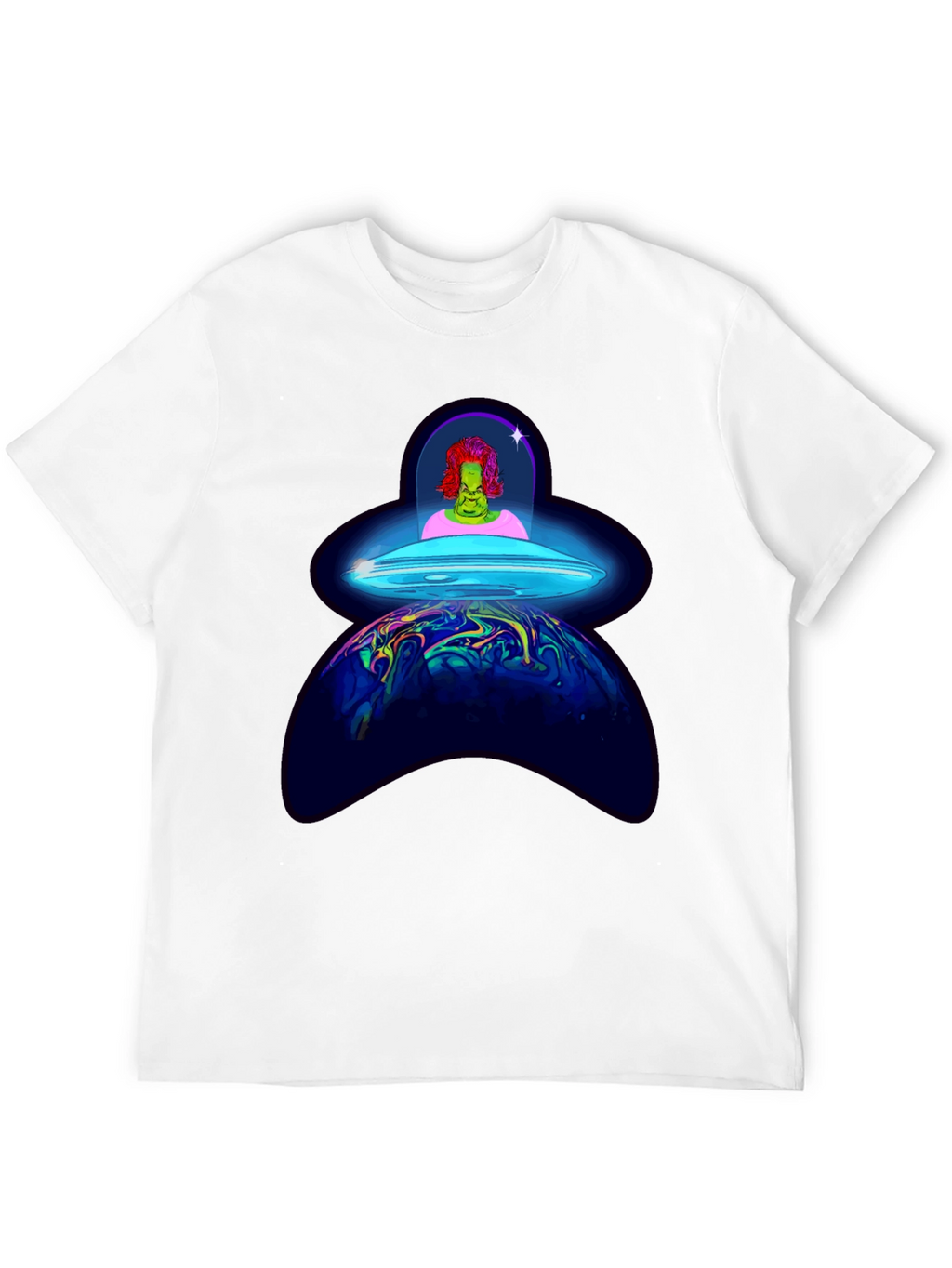 UFO Alien Abduction Graphic T-Shirt