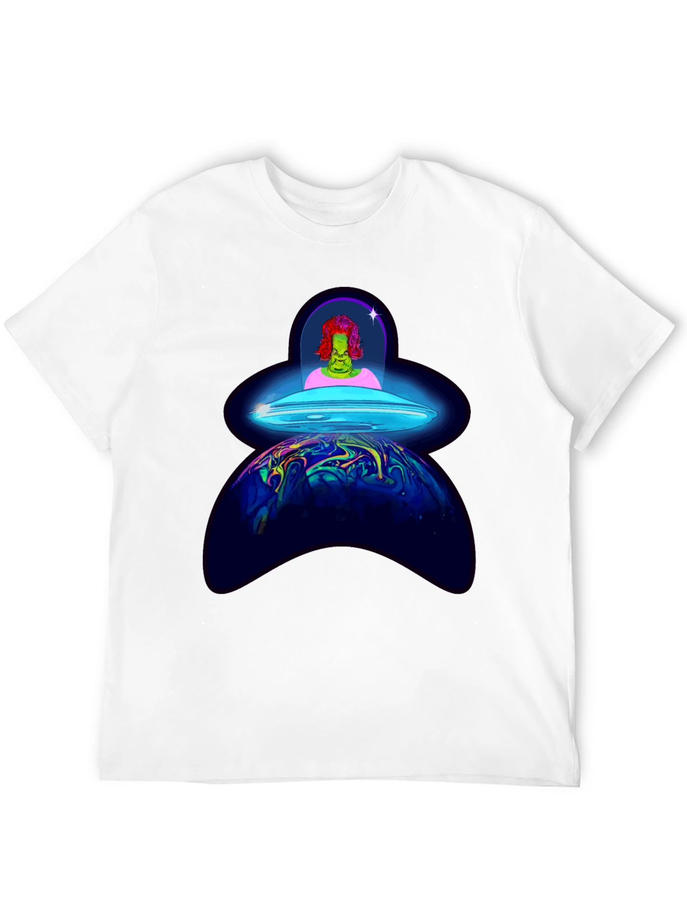 UFO Alien Abduction Graphic T-Shirt