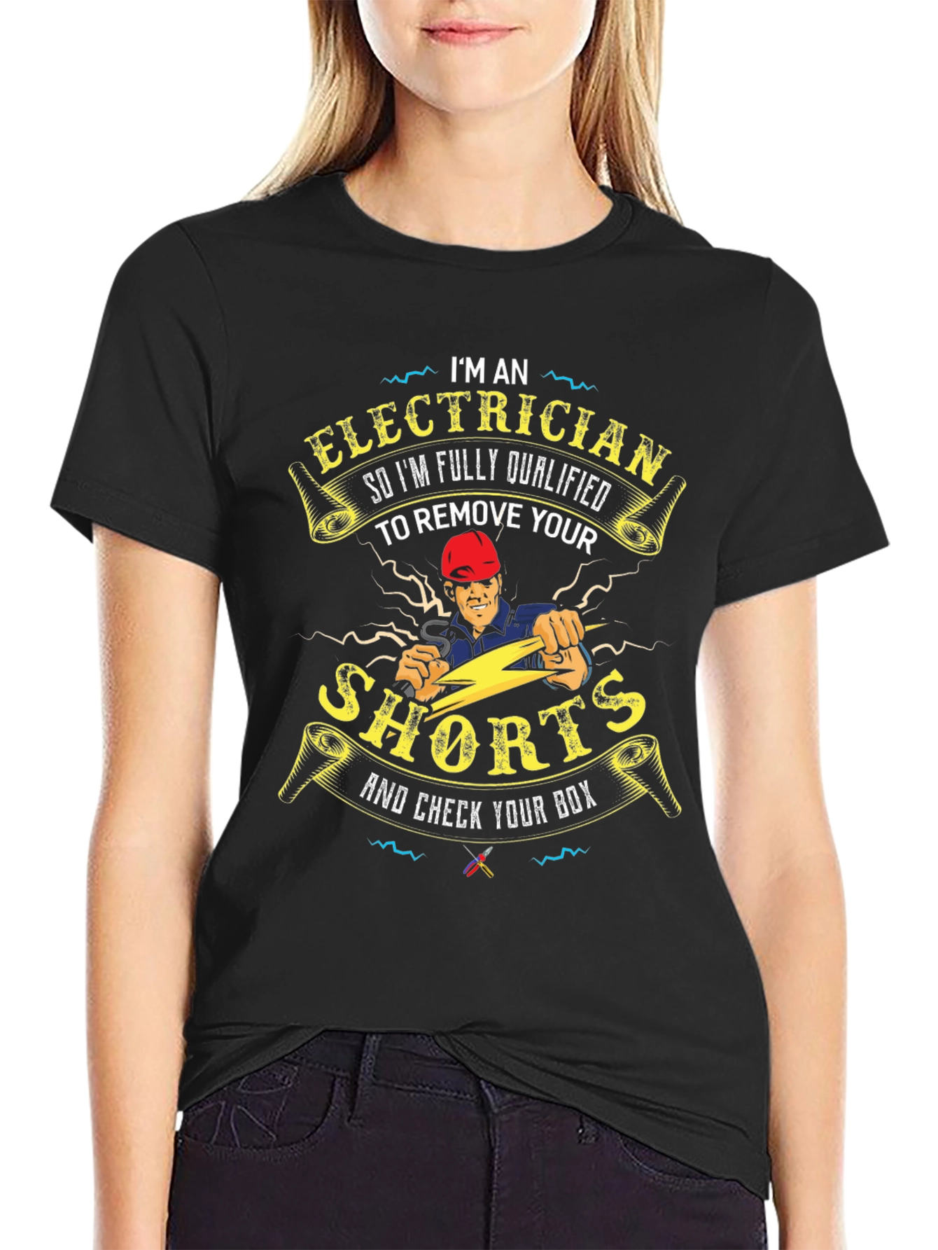 Electrician Humor T-Shirt - Remove Your Shorts!