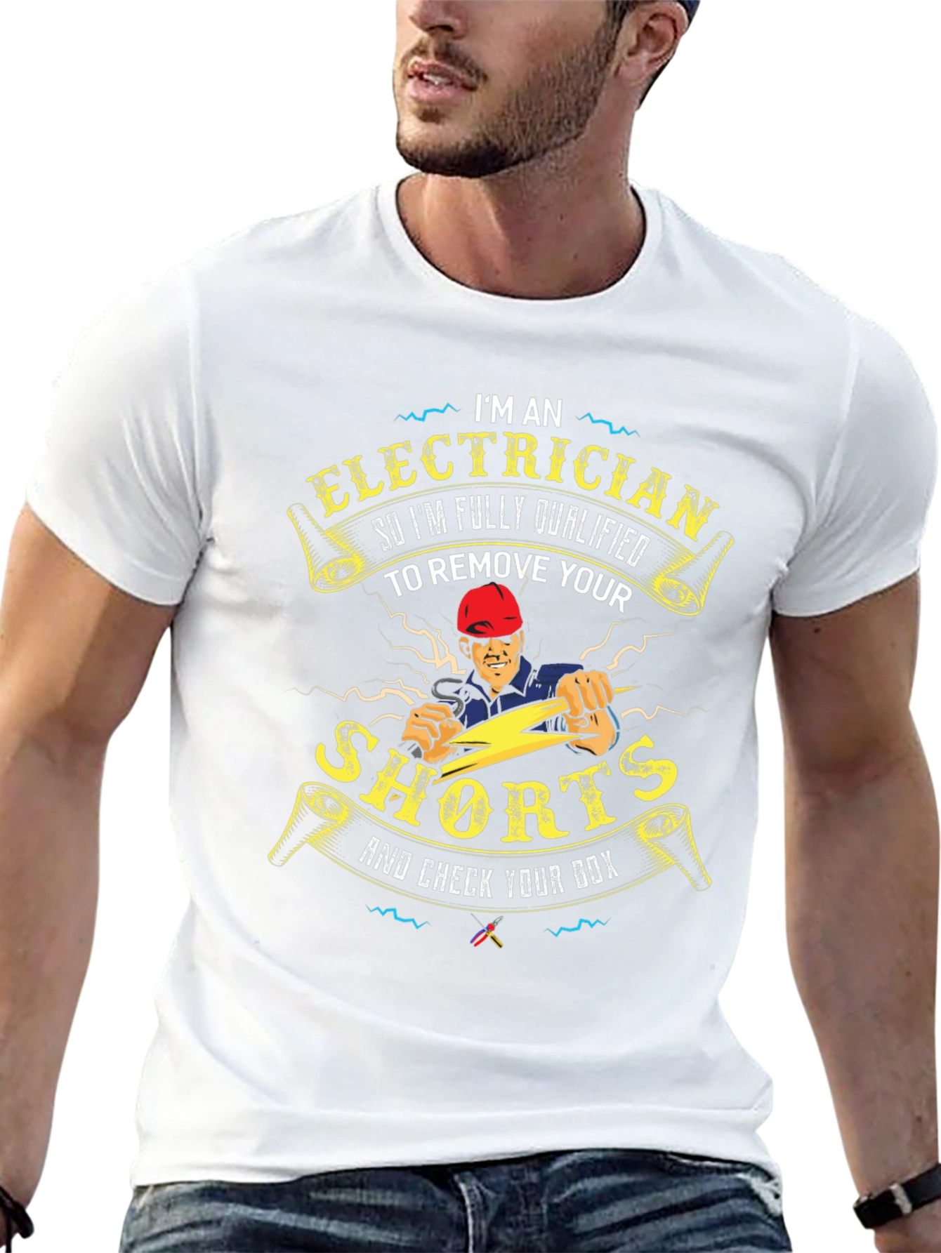 Electrician Humor T-Shirt - Remove Your Shorts!