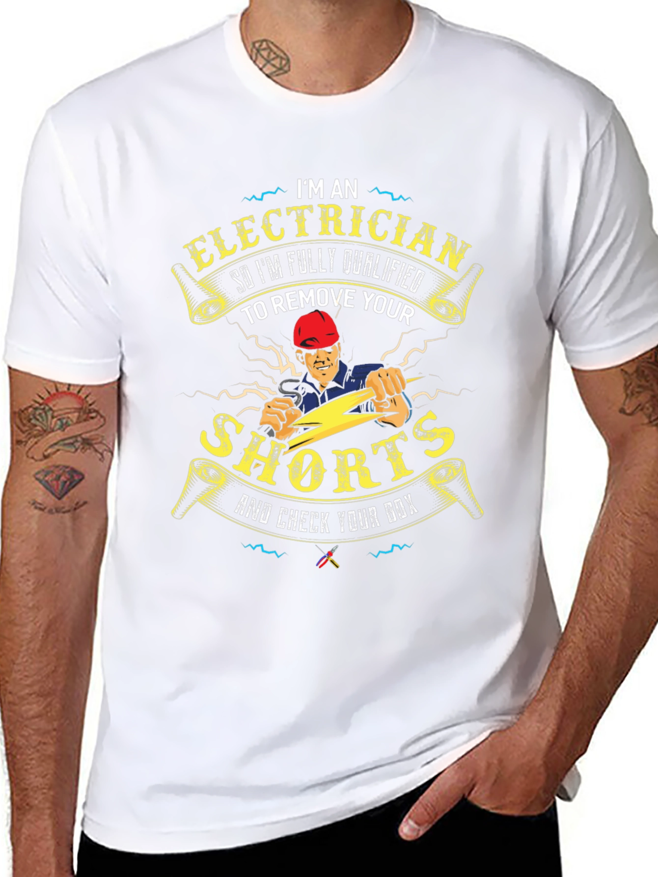 Electrician Humor T-Shirt - Remove Your Shorts!